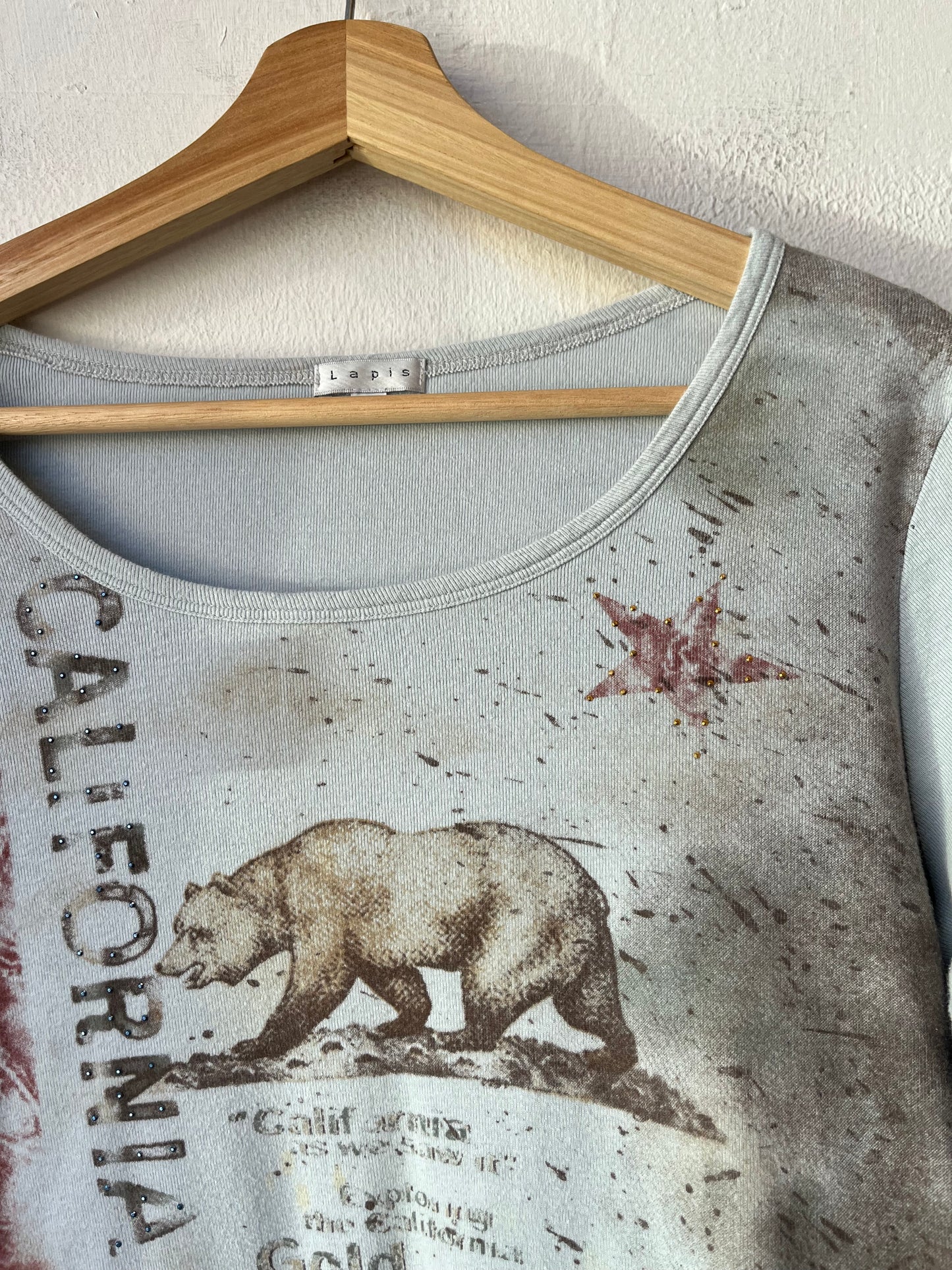 Y2K California Rhinestone Top