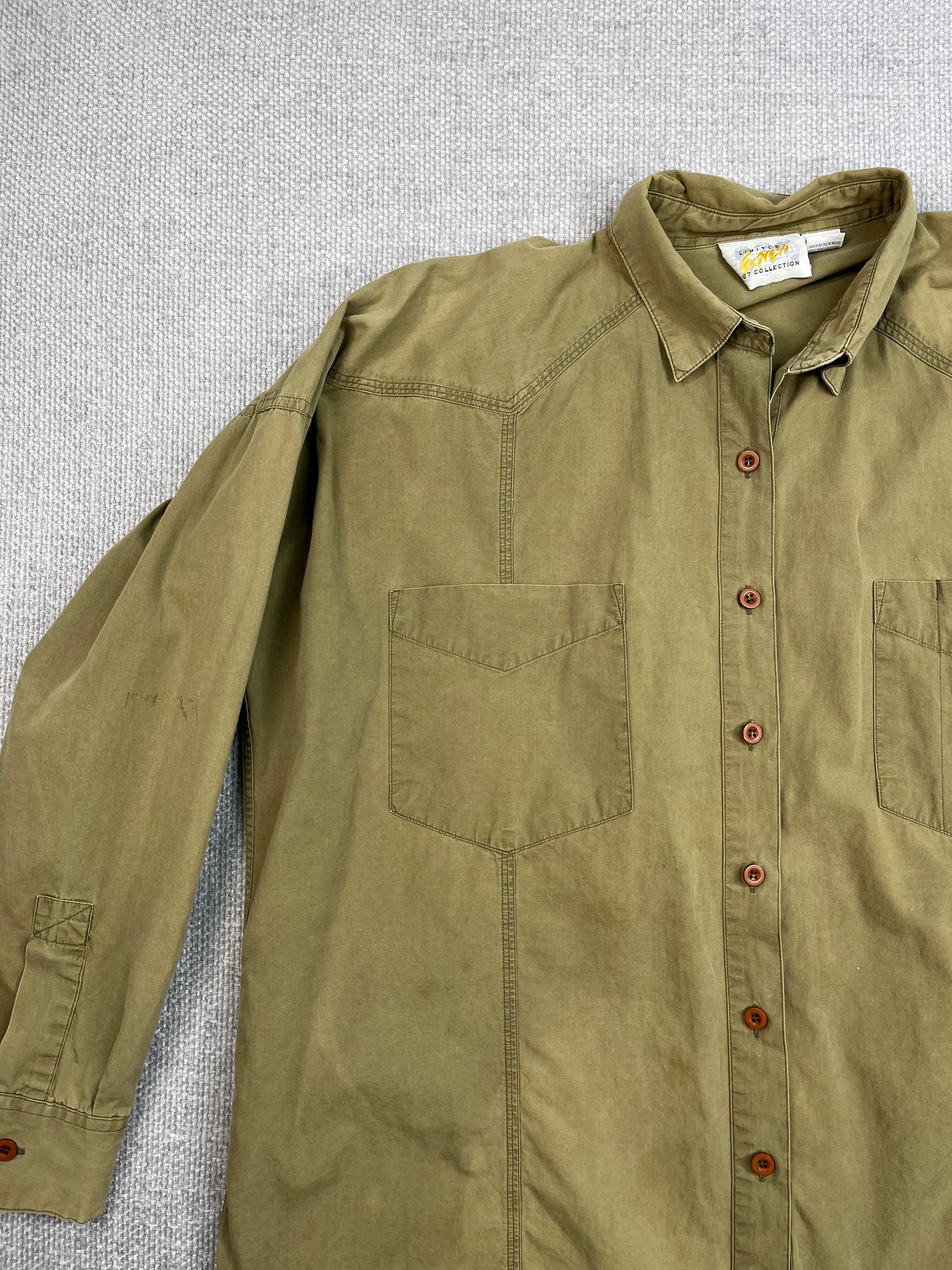 90's Green Button Down Shirt
