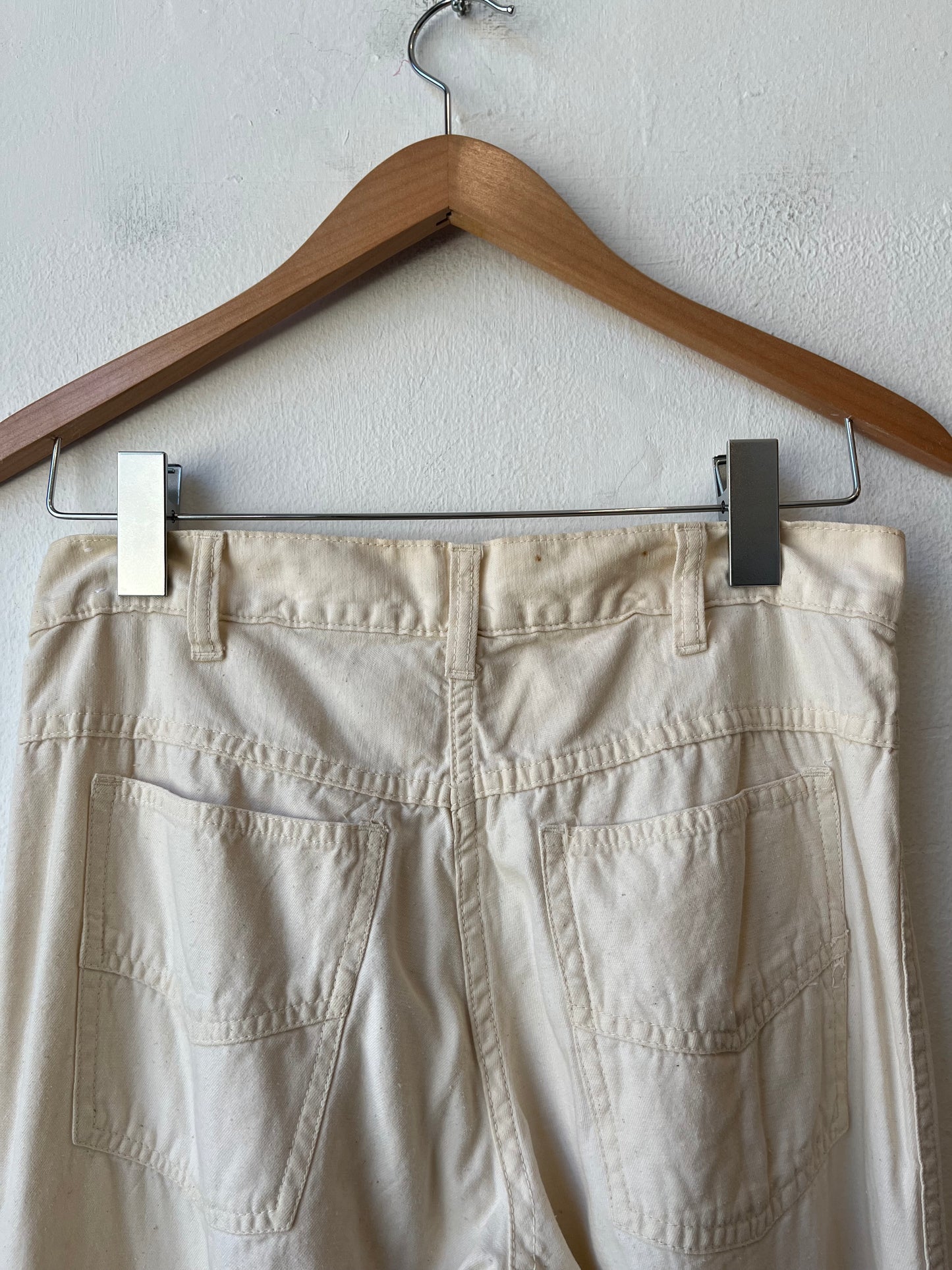 70's Cotton Bell Bottom Pants 29"