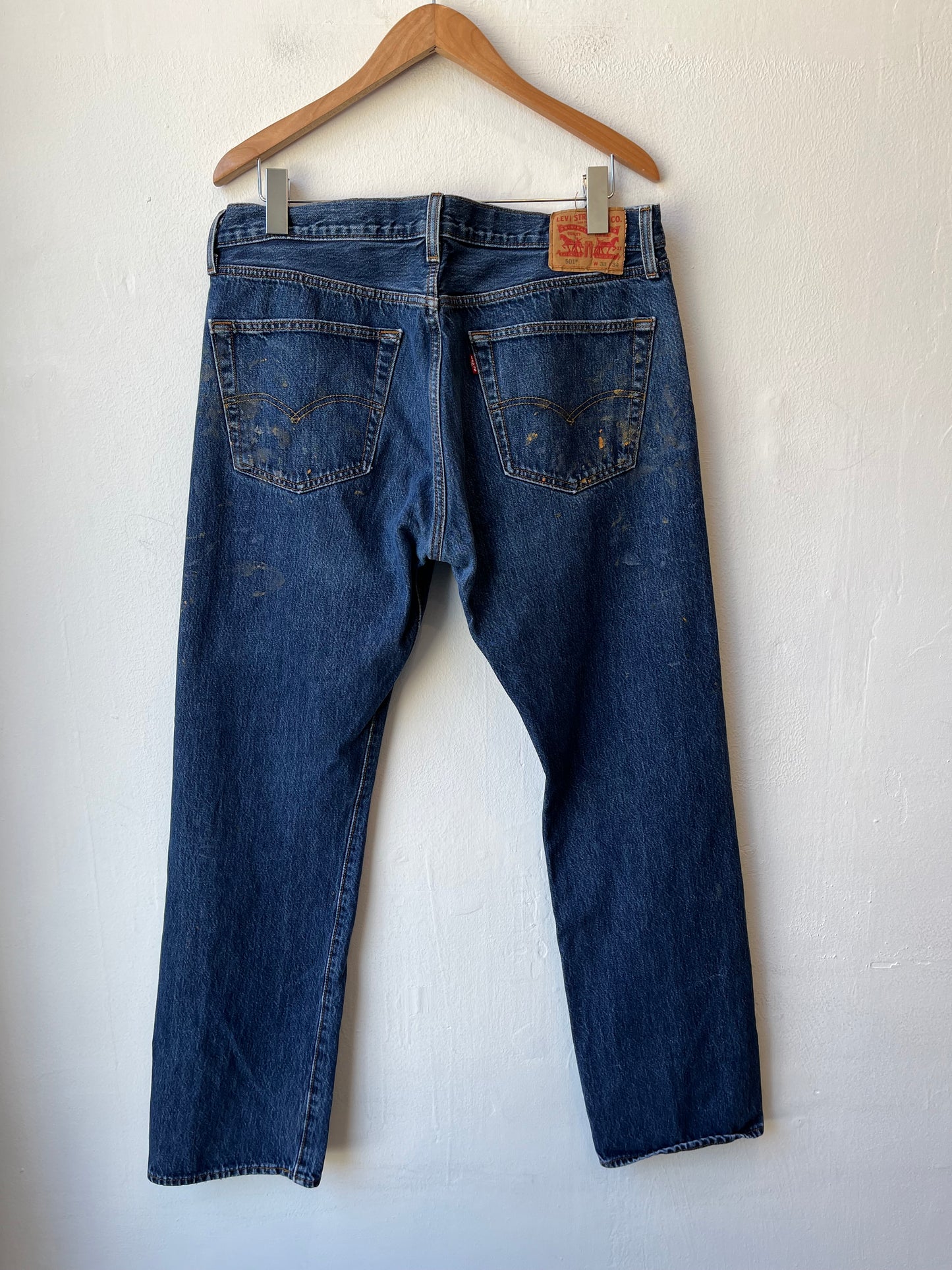 Y2K Levis 501 Painted Jeans 36"