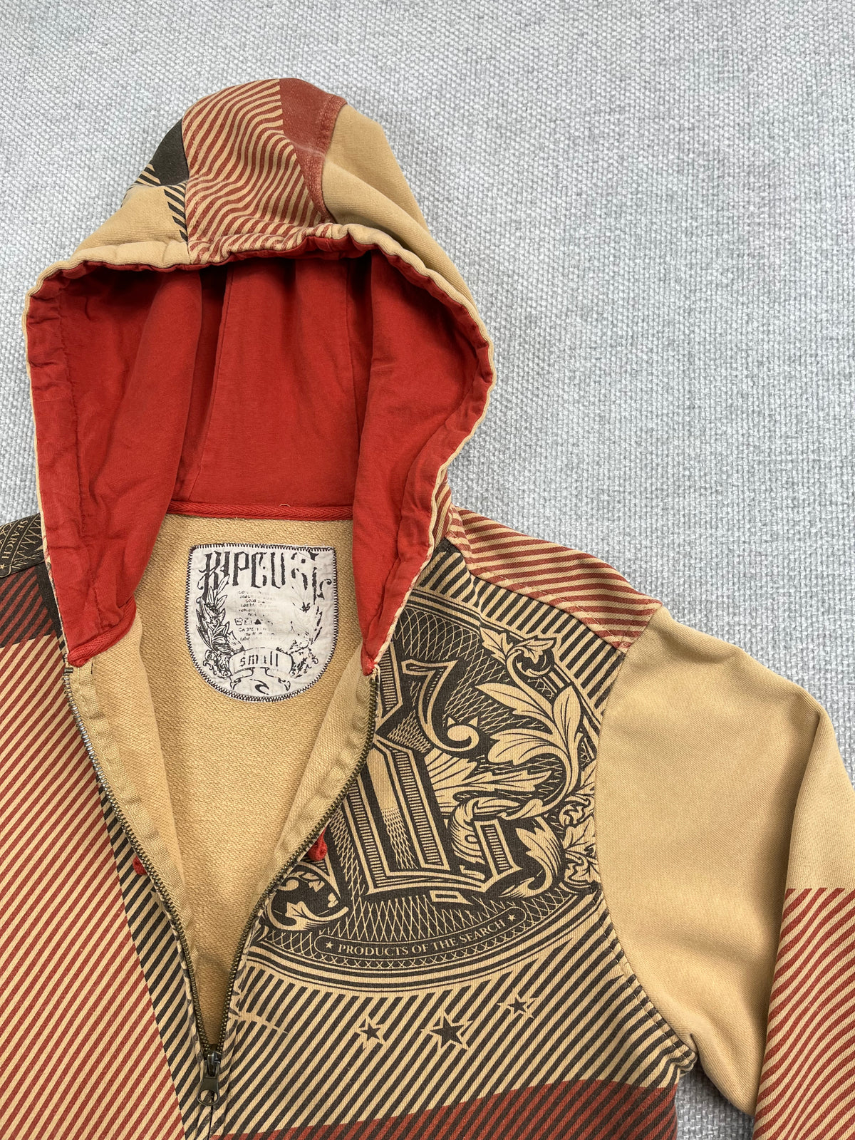 Y2K Rip Curl Zip Up Hoodie