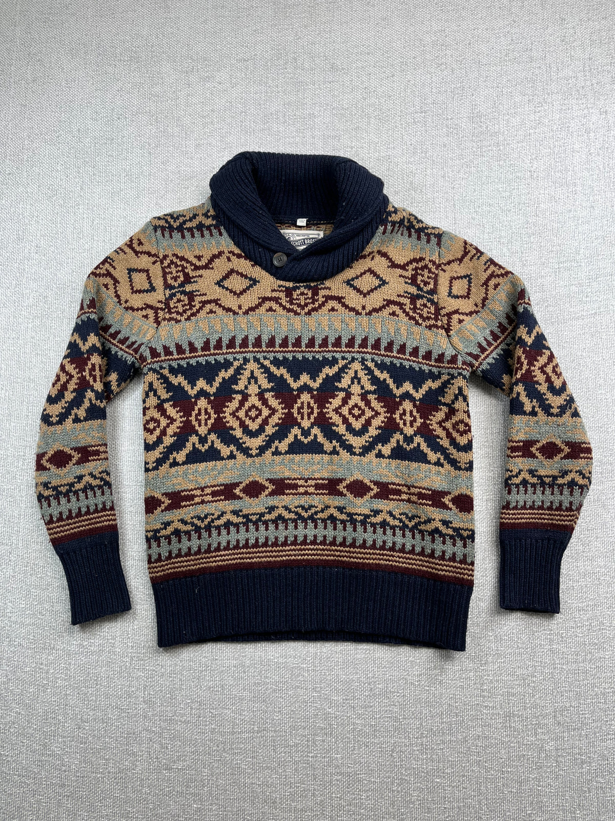 Y2K Shawl Neck Knit Sweater