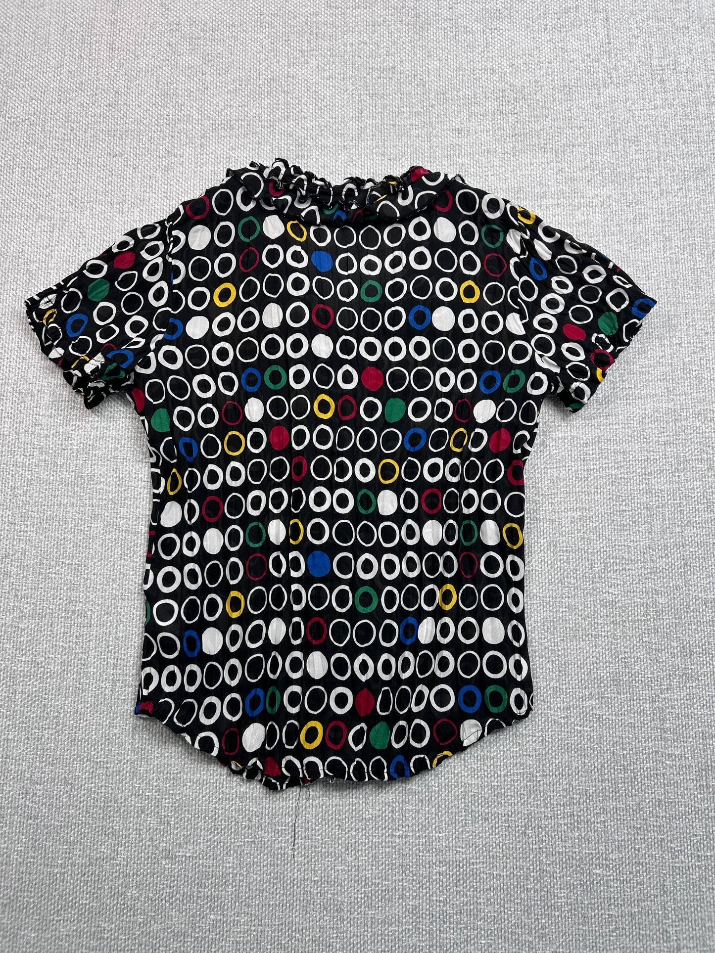 90's Sheer Circle Blouse