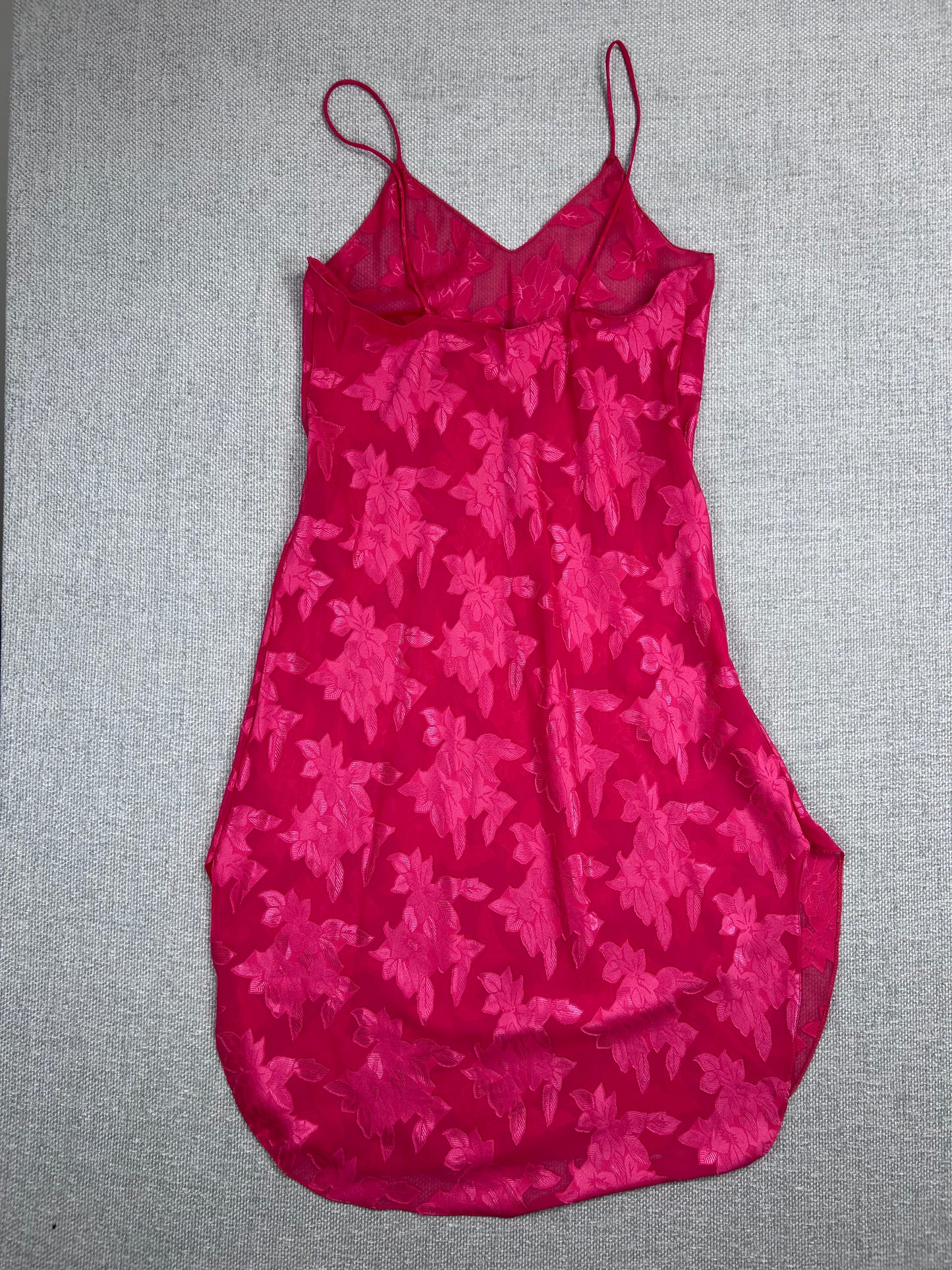Y2K Pink Floral Slip Dress