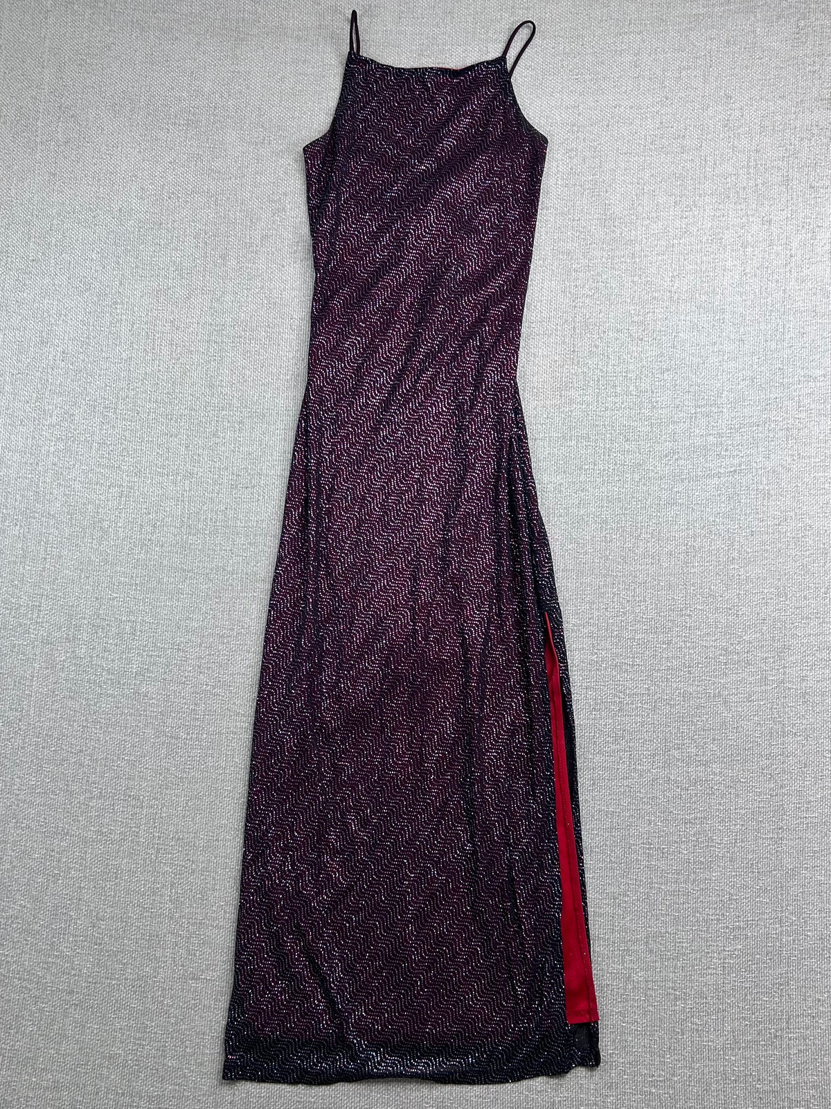 90's Backless Sparkly Gown