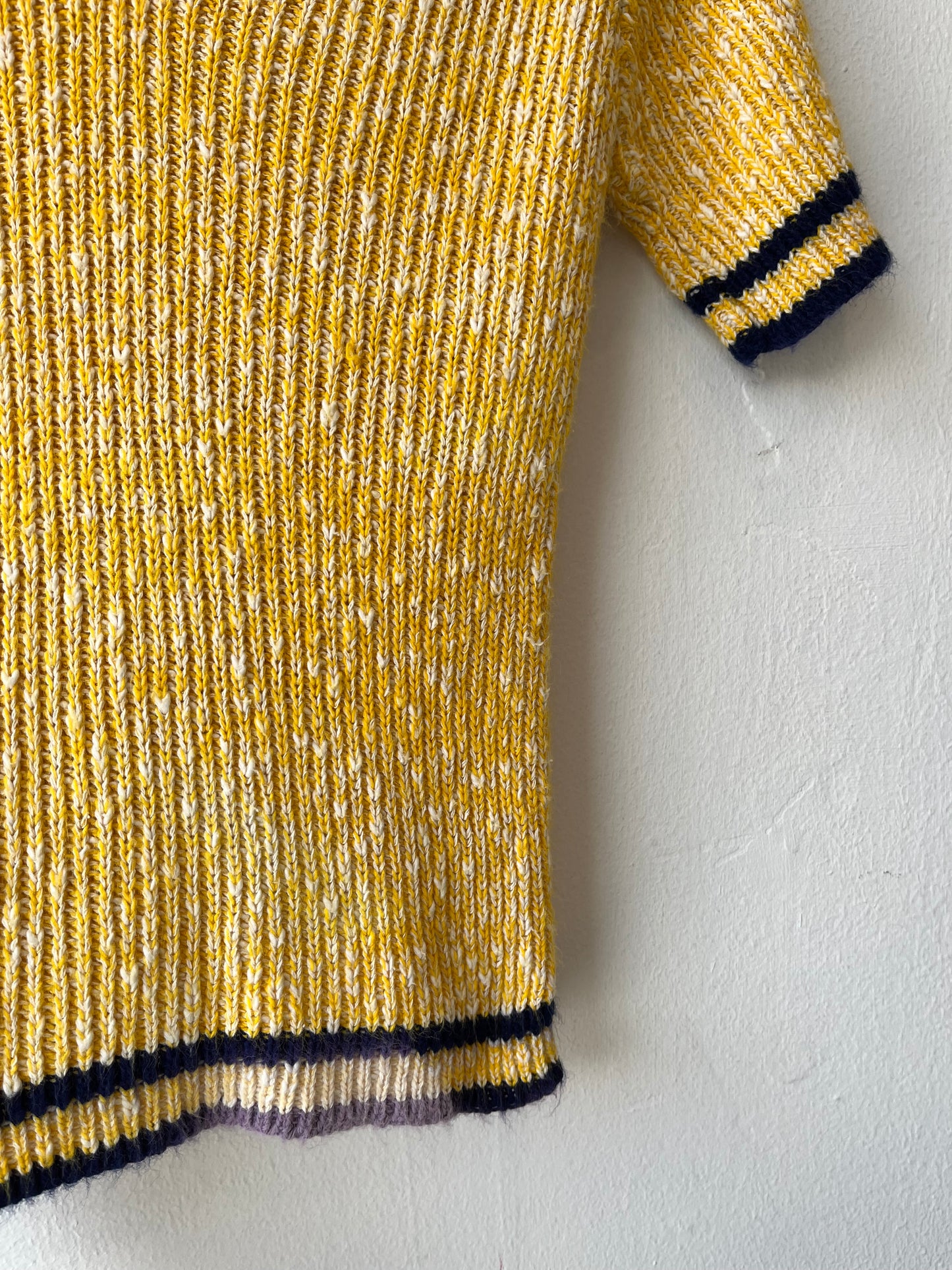 70's Knit Collared Top