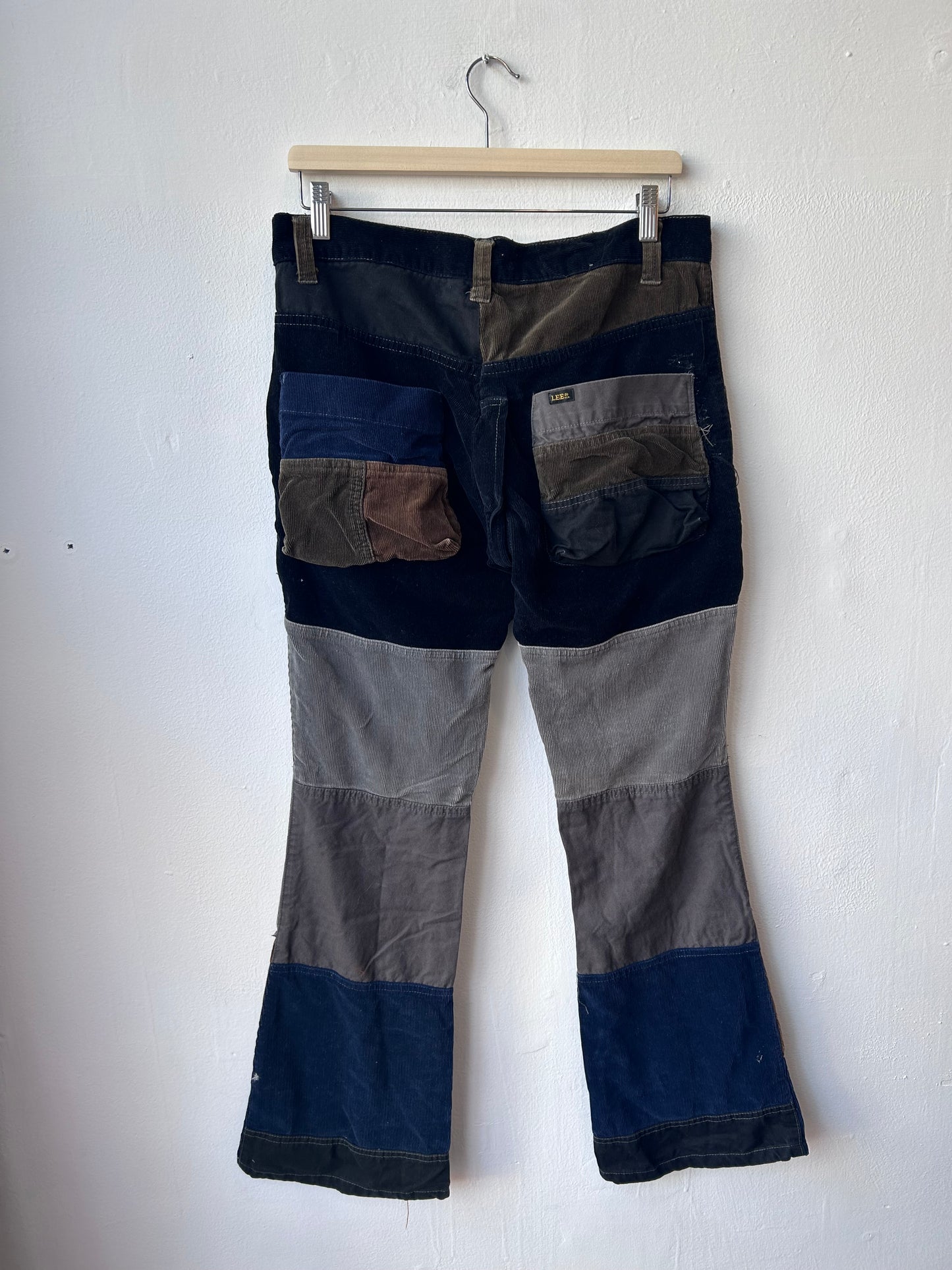 Y2K Lee Corduroy Block Flare Pants 32"