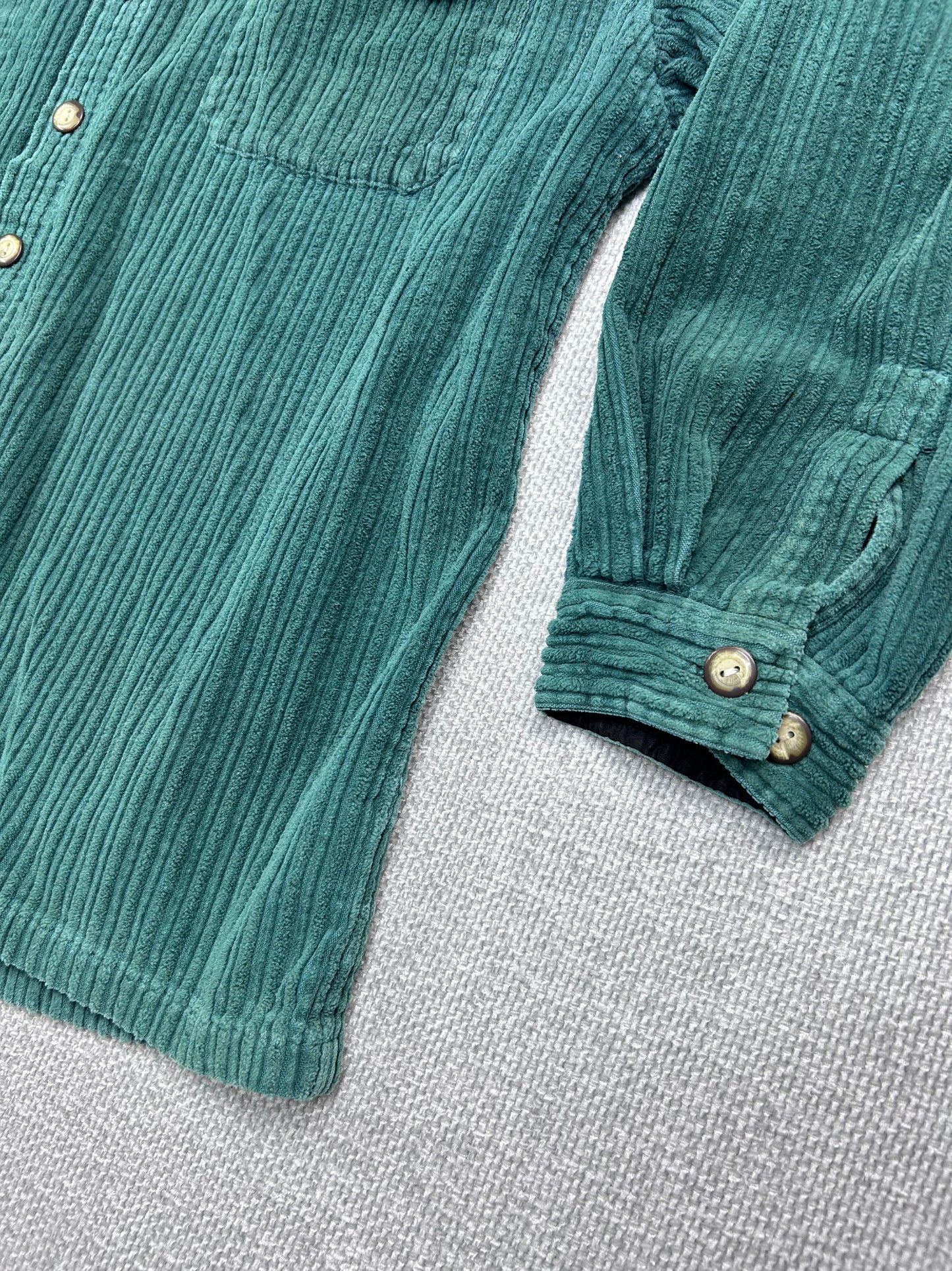 90's Green Corduroy Button Down Shirt
