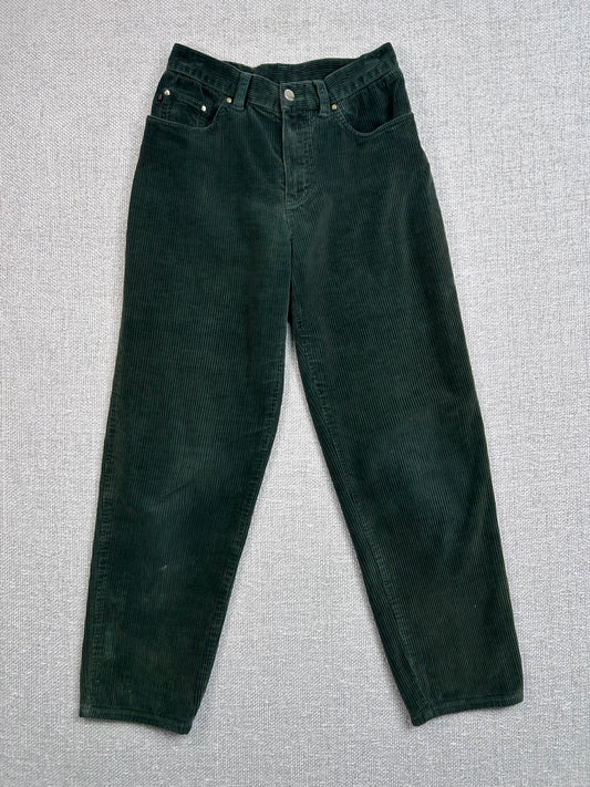 90's Ralph Lauren Green Corduroy Pants 25"
