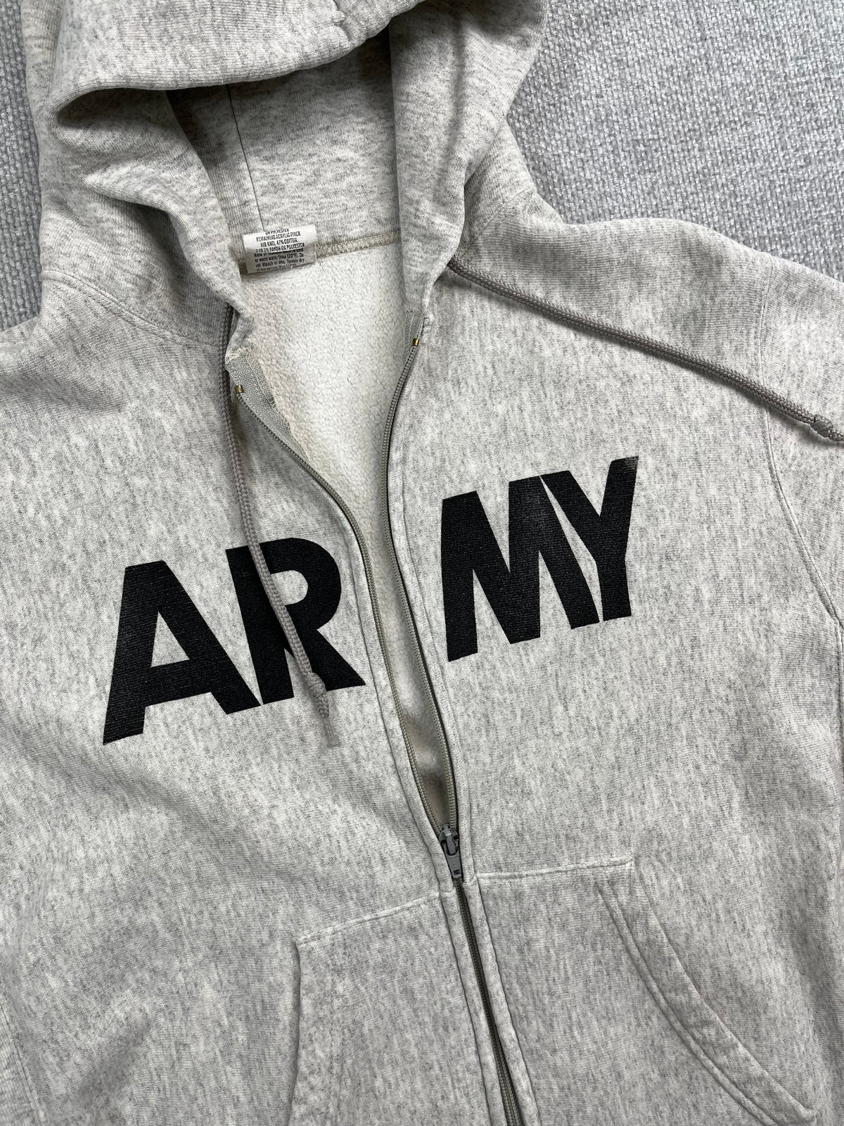 90's Army Zip Up Hoodie