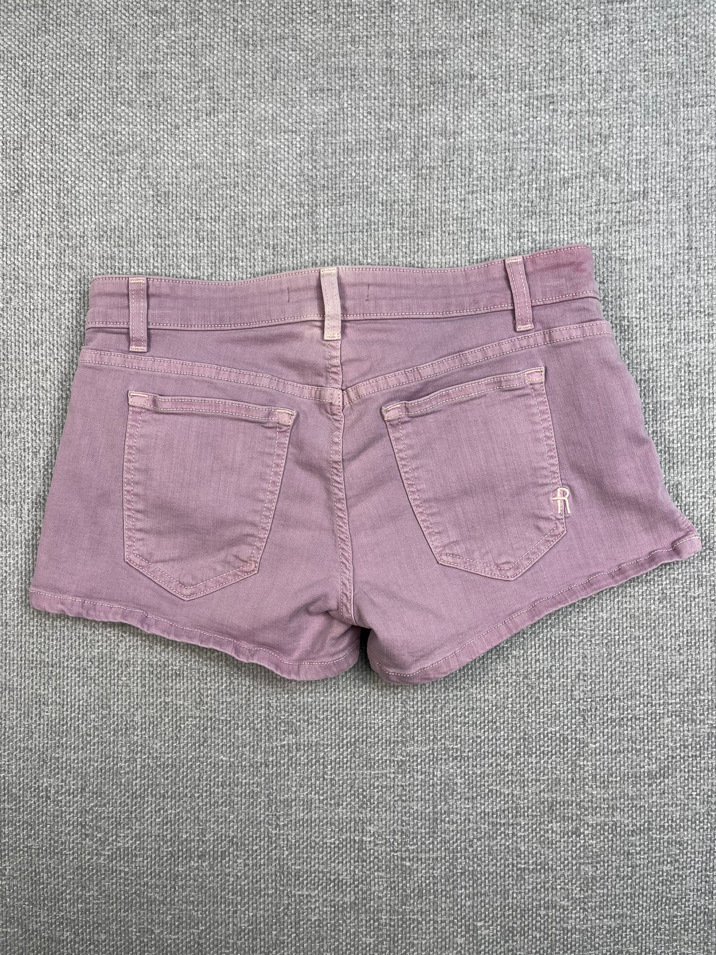 Y2K Purple Mini Shorts 30"