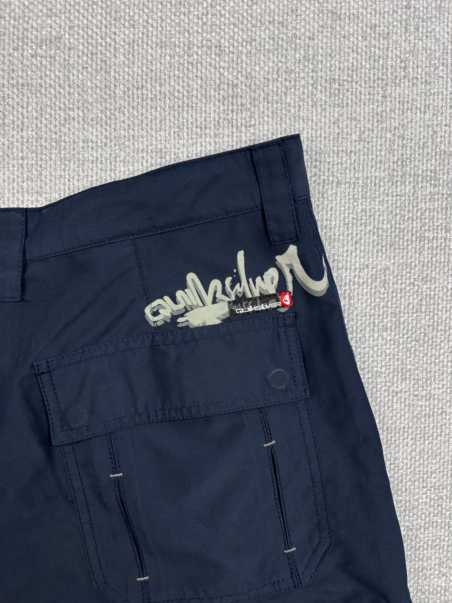 Y2K Quiksilver Cargo Board Shorts 34”