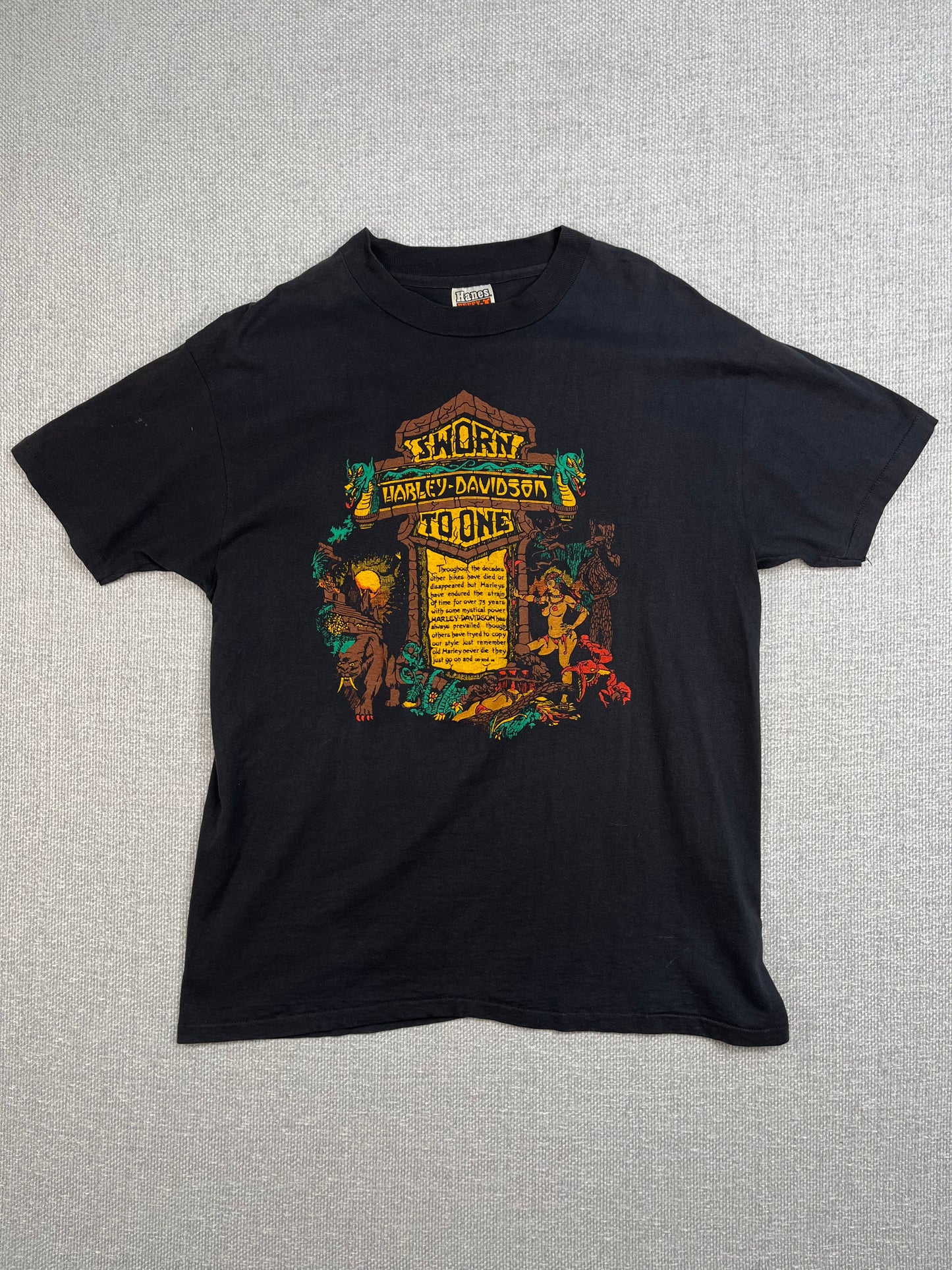 80's Sworn To One Harley Davidson T-Shirt