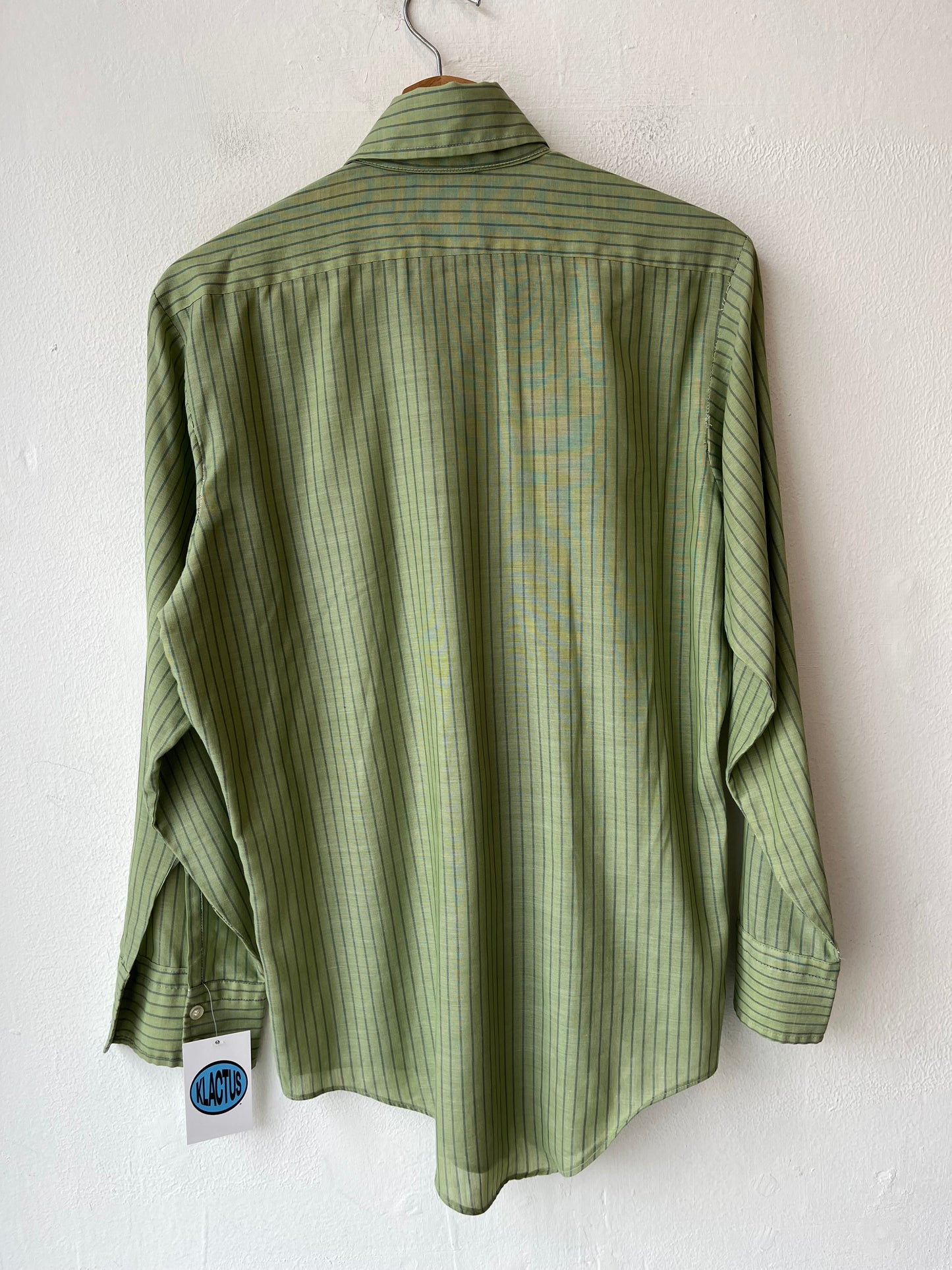 70's Green Striped Shirt
