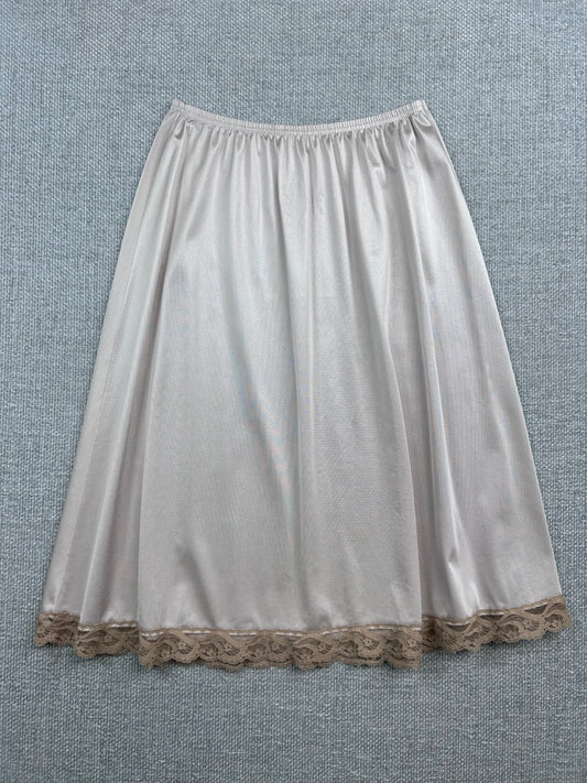90's Lace Pink Slip Skirt 22-30"