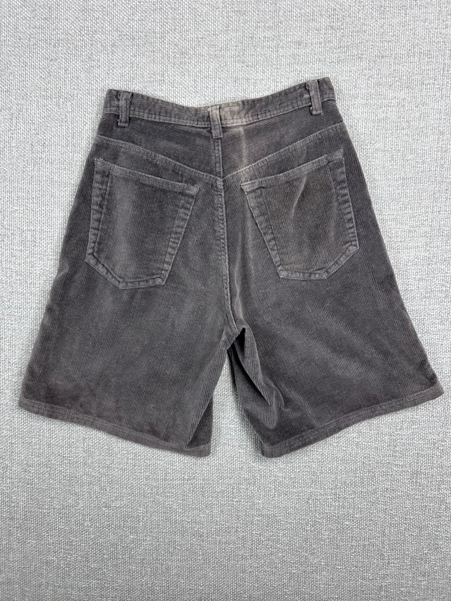 80's Gray Corduroy Surf Shorts 27"