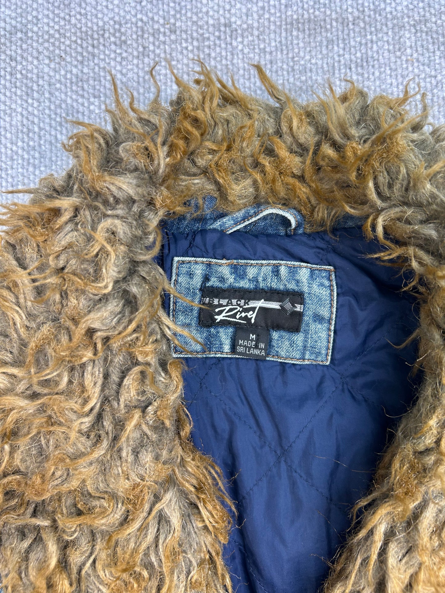 Y2K Fur Lined Denim Jacket