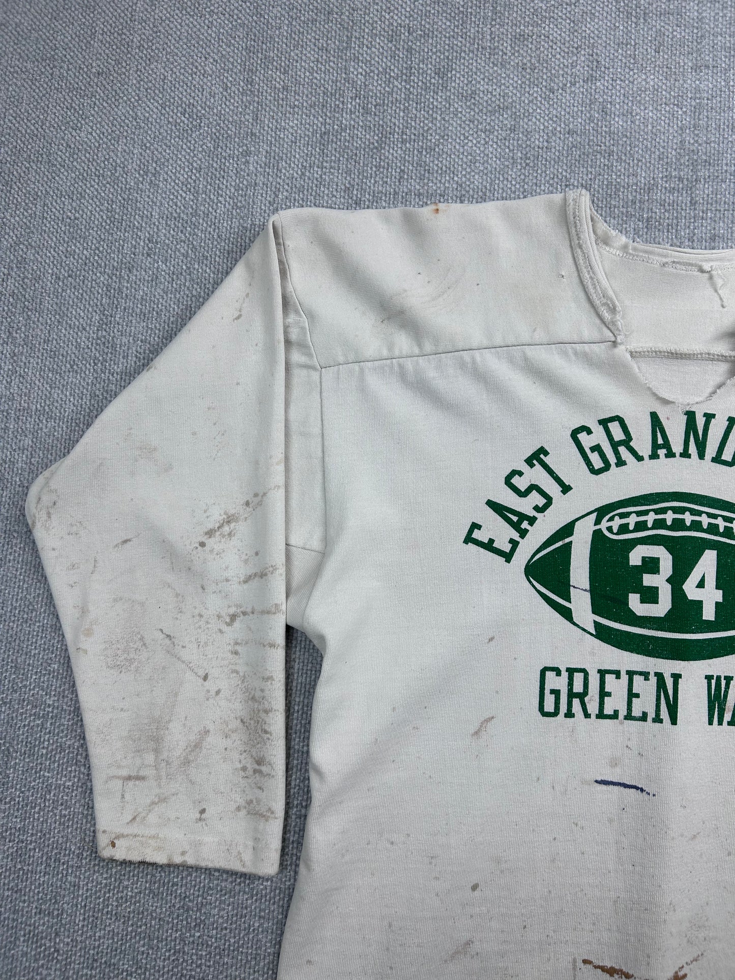 70's Distressed Green Wave Football Shirt