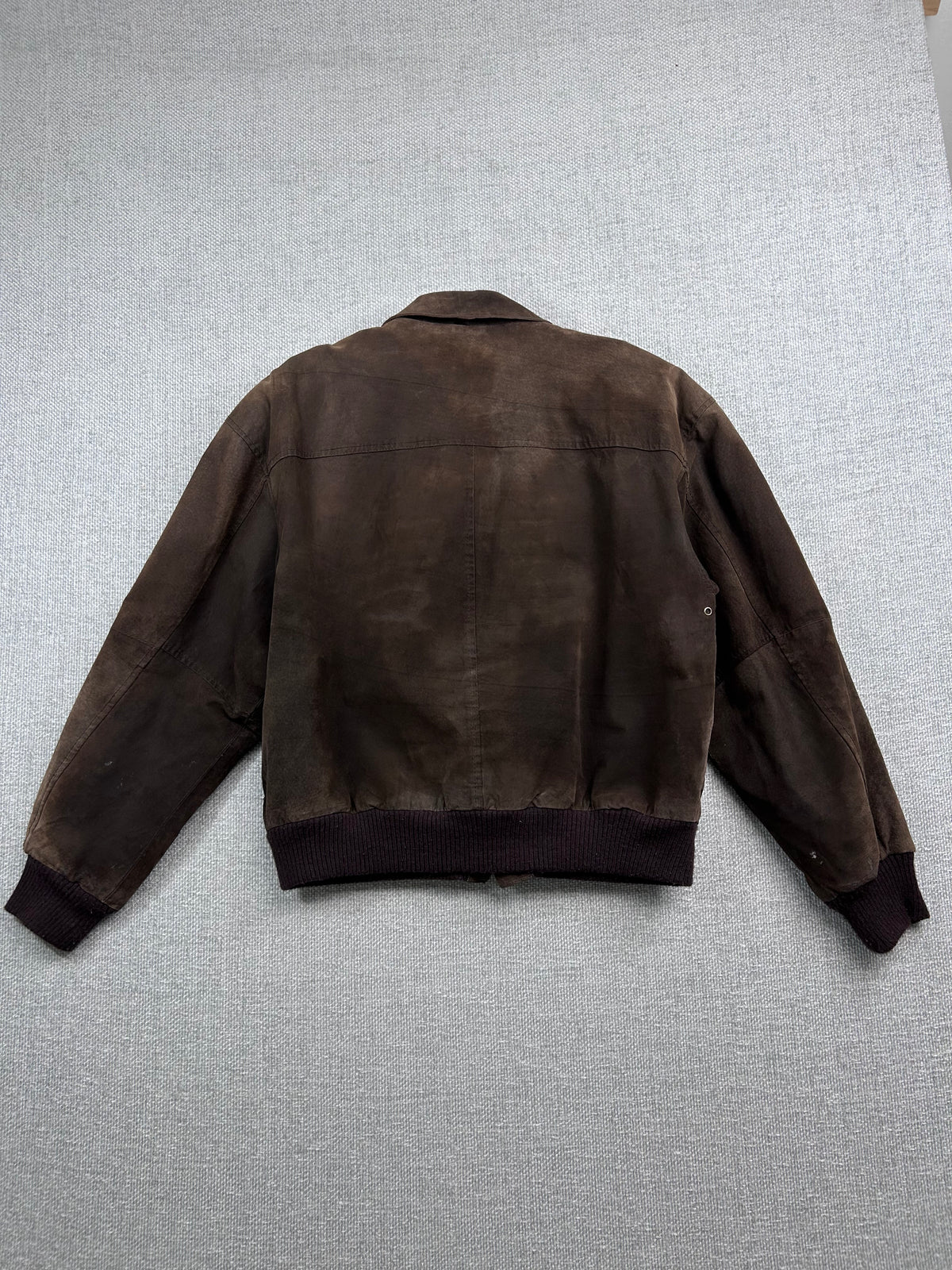 Y2K Suede Lined Bomber Jacket