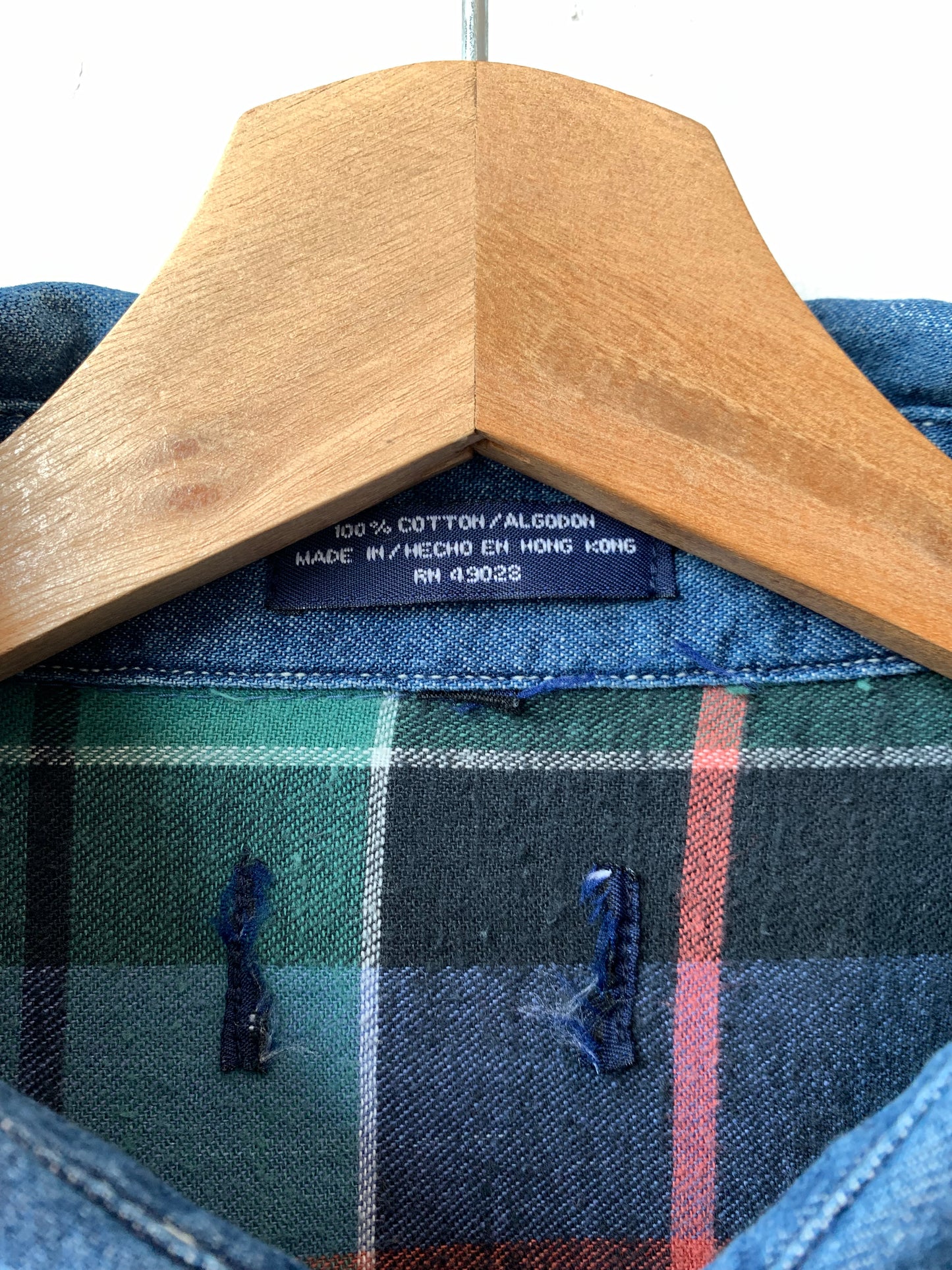 Y2k Lined Denim Shirt