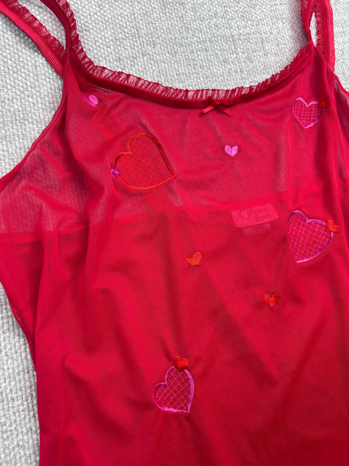 Y2K Mesh Heart Camisole