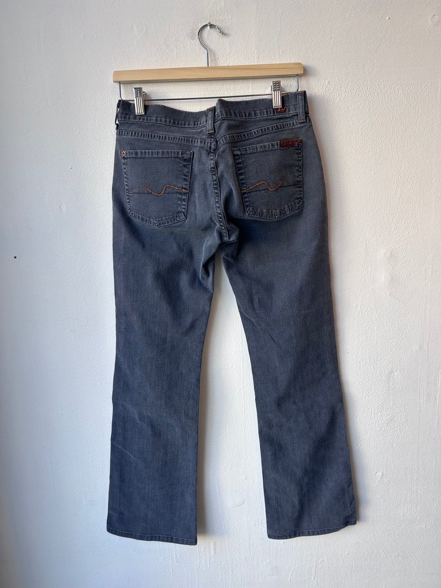 Y2K Grey Low Rise Jeans 30"