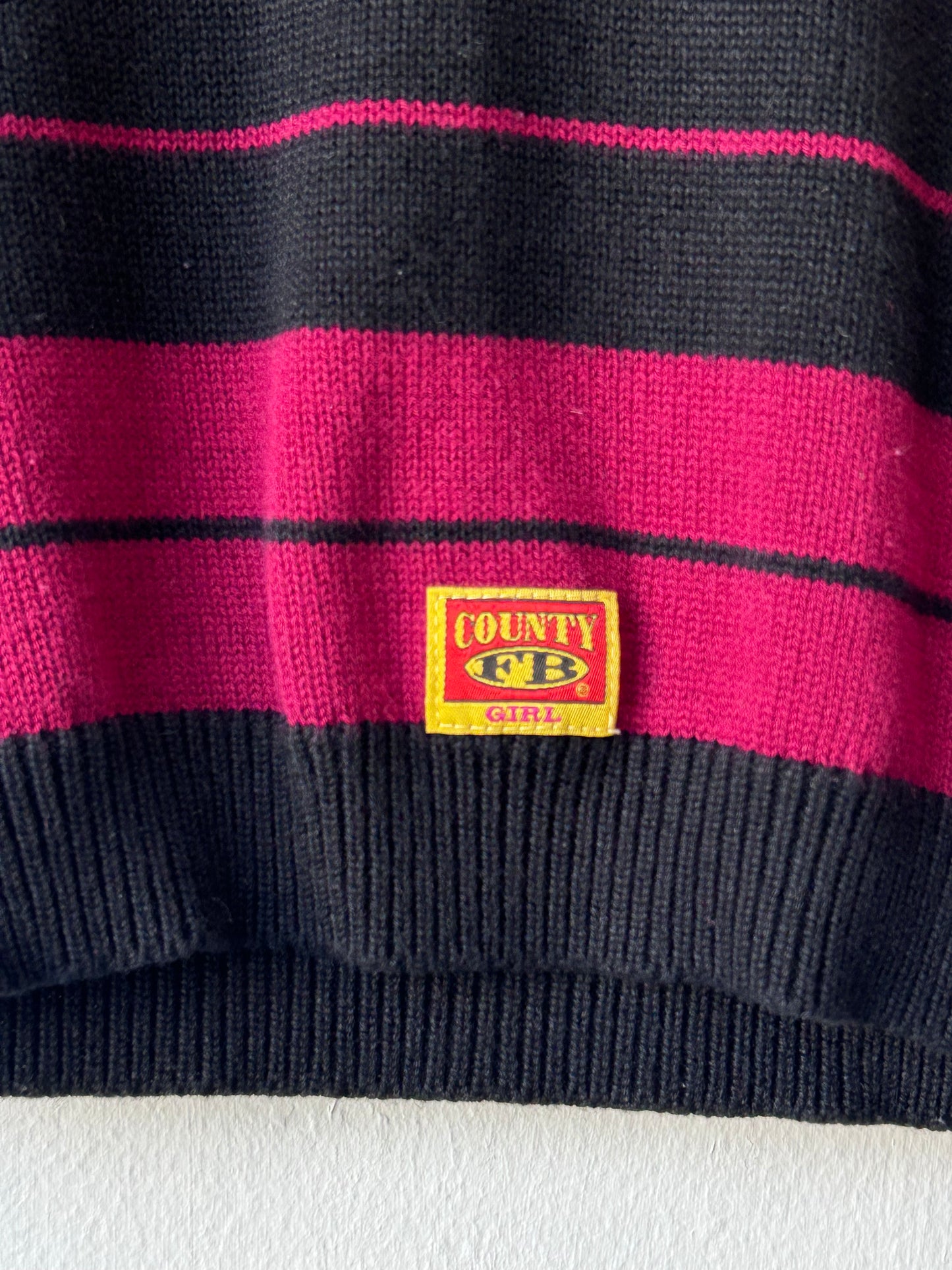 80's Striped Crop Shirt