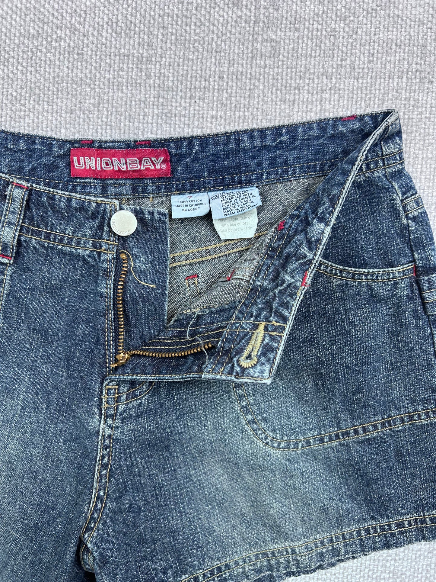 Y2K Denim Mini Shorts 29"