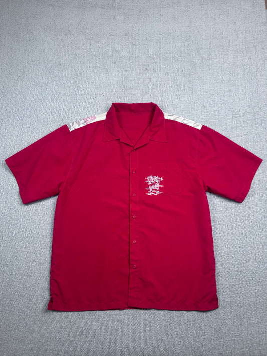 Y2K Tribal Surf Button Down Shirt