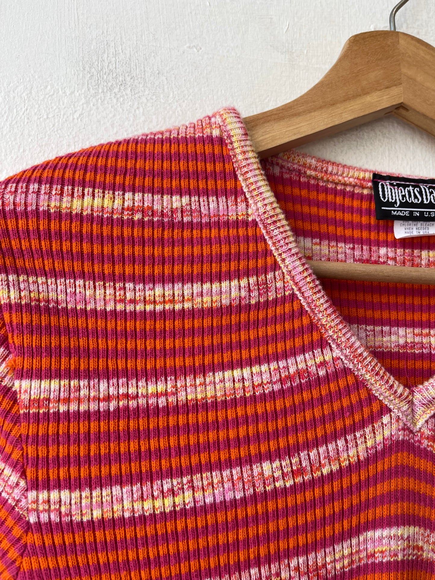 90's Striped Knit Top