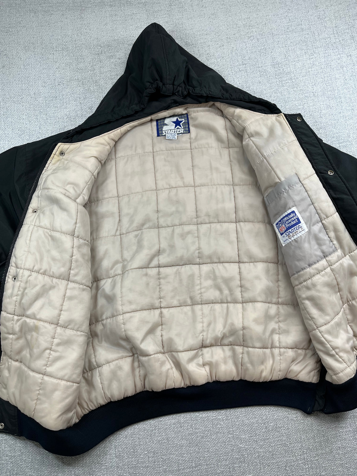 90's Raiders Starter Hooded Jacket
