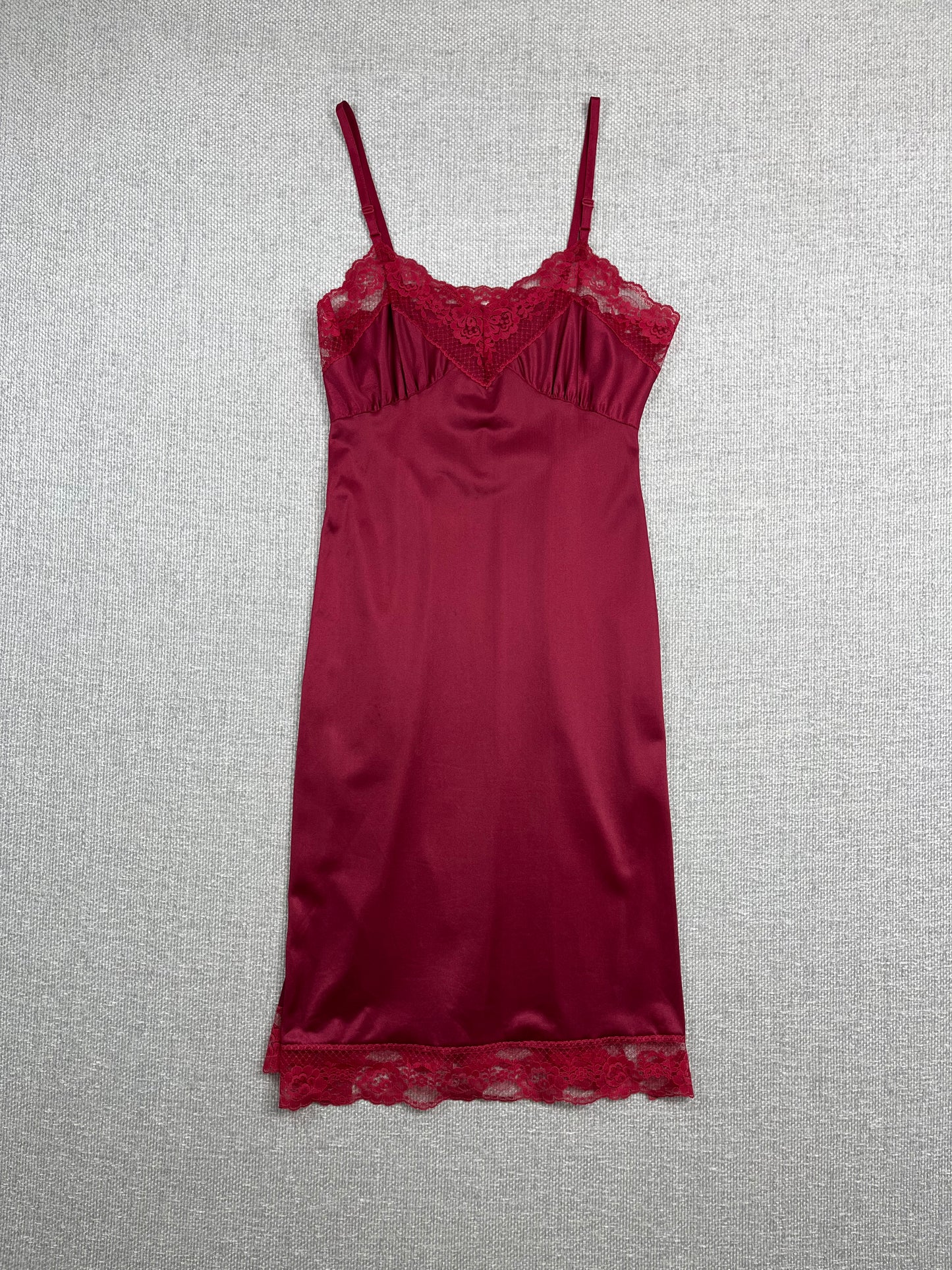 80's Maroon Slip Dress