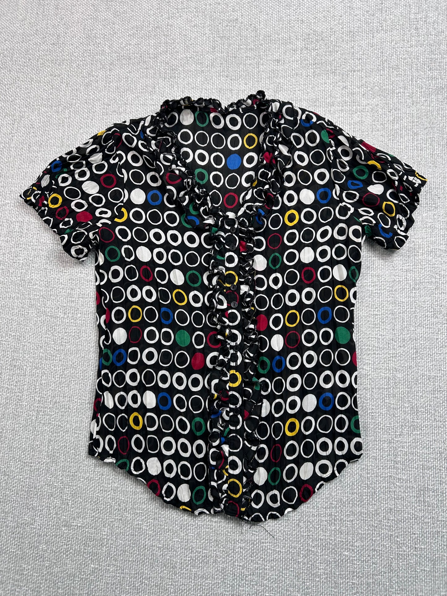 90's Sheer Circle Blouse