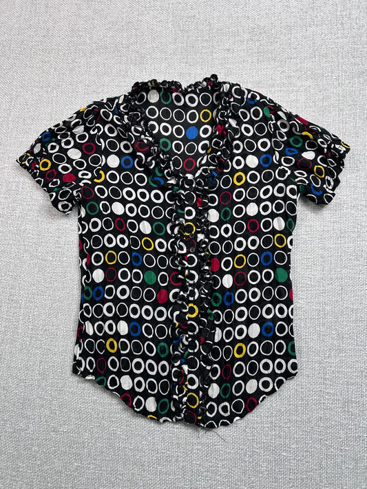90's Sheer Circle Blouse