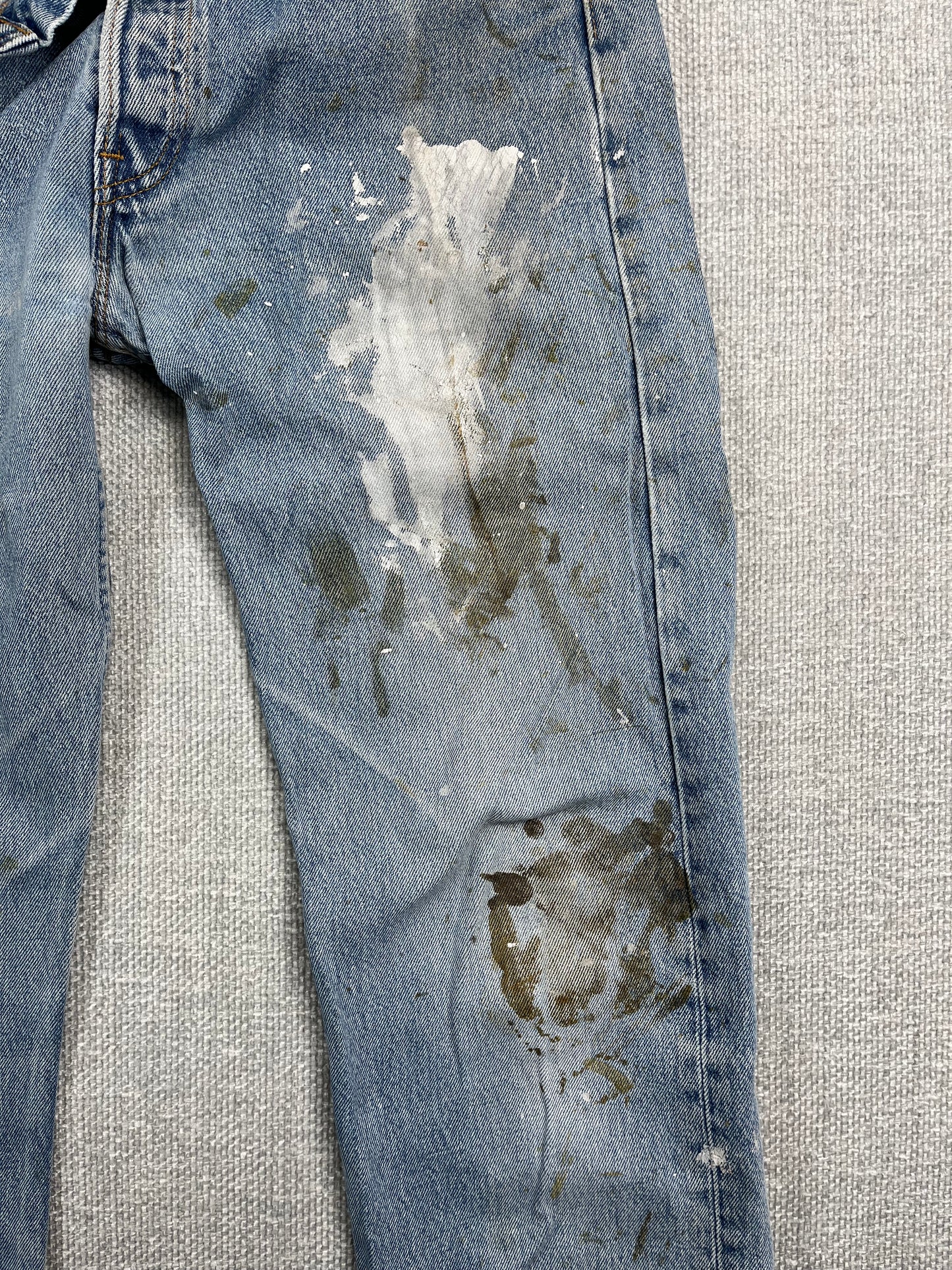 90’s Levi’s 501 Painted Jeans 30”