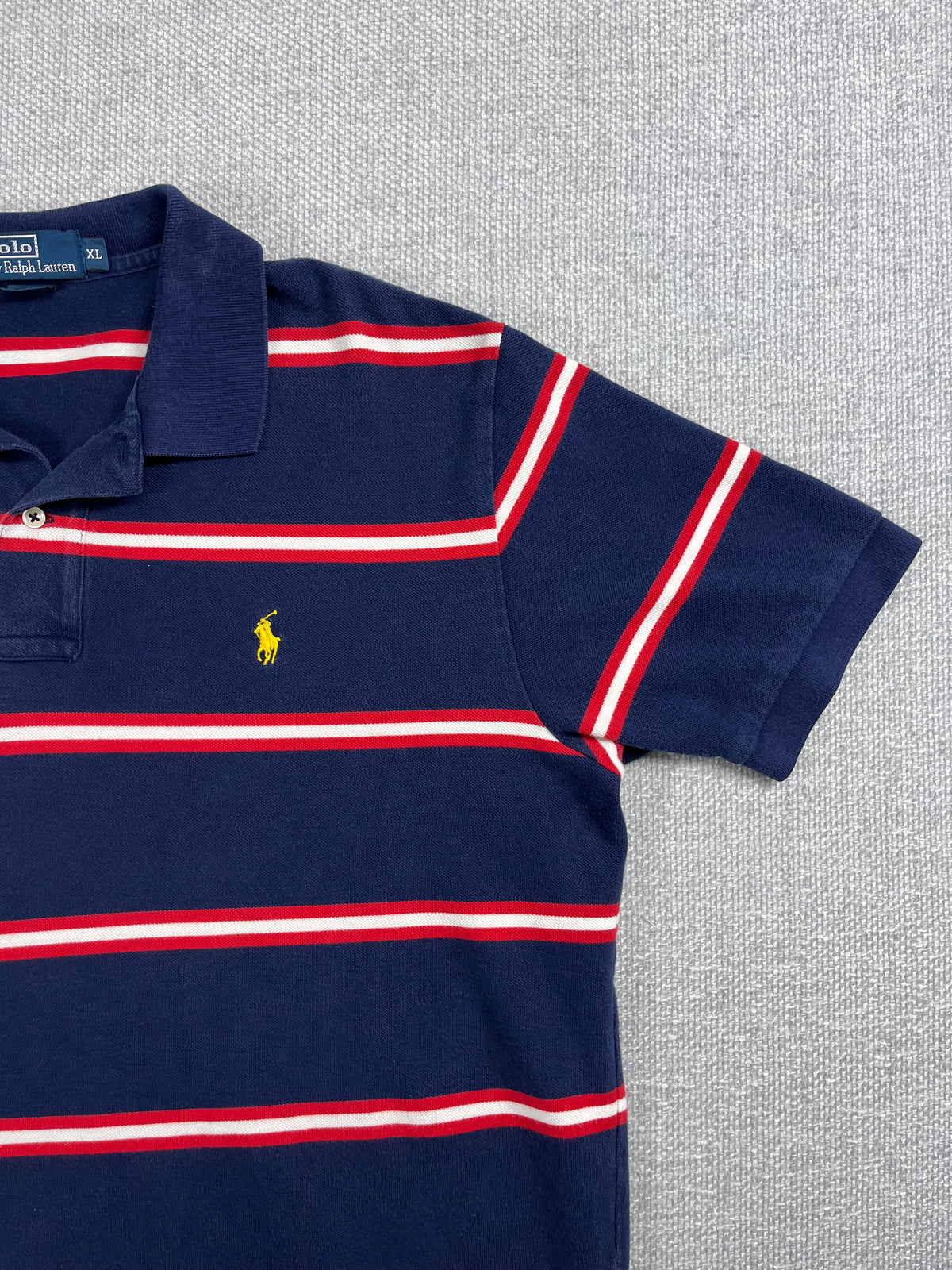 Y2K Striped Polo Shirt