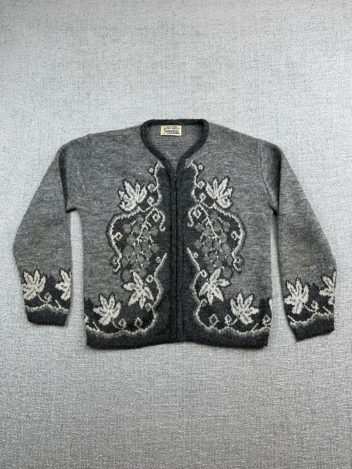 50's Zip Up Sweater
