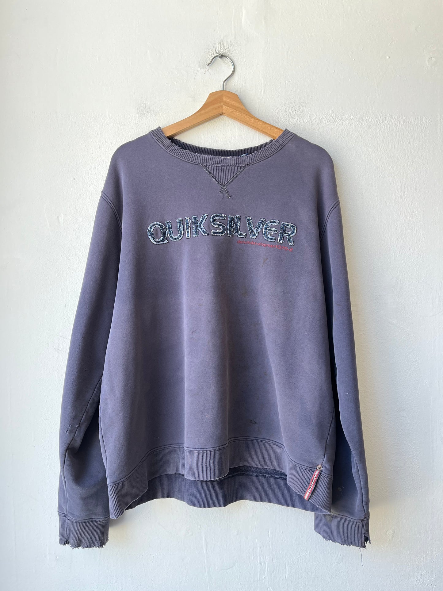 Y2K Denim Cutout Quiksilver Sweatshirt