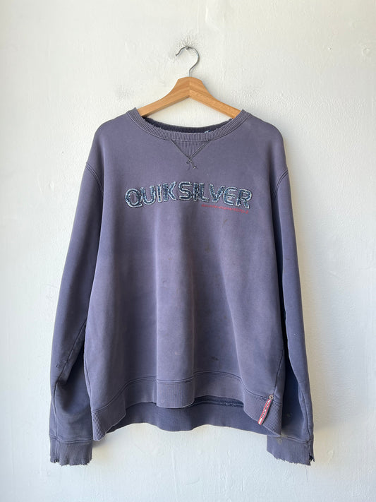 Y2K Denim Cutout Quiksilver Sweatshirt