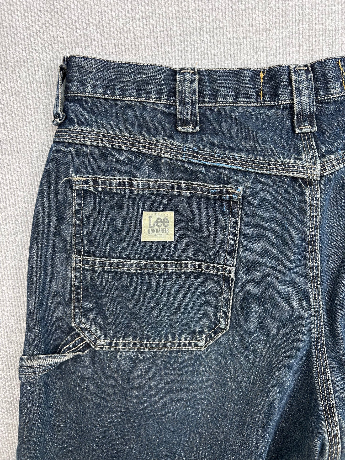 Y2K Baggy Denim Carpenter Shorts 33”