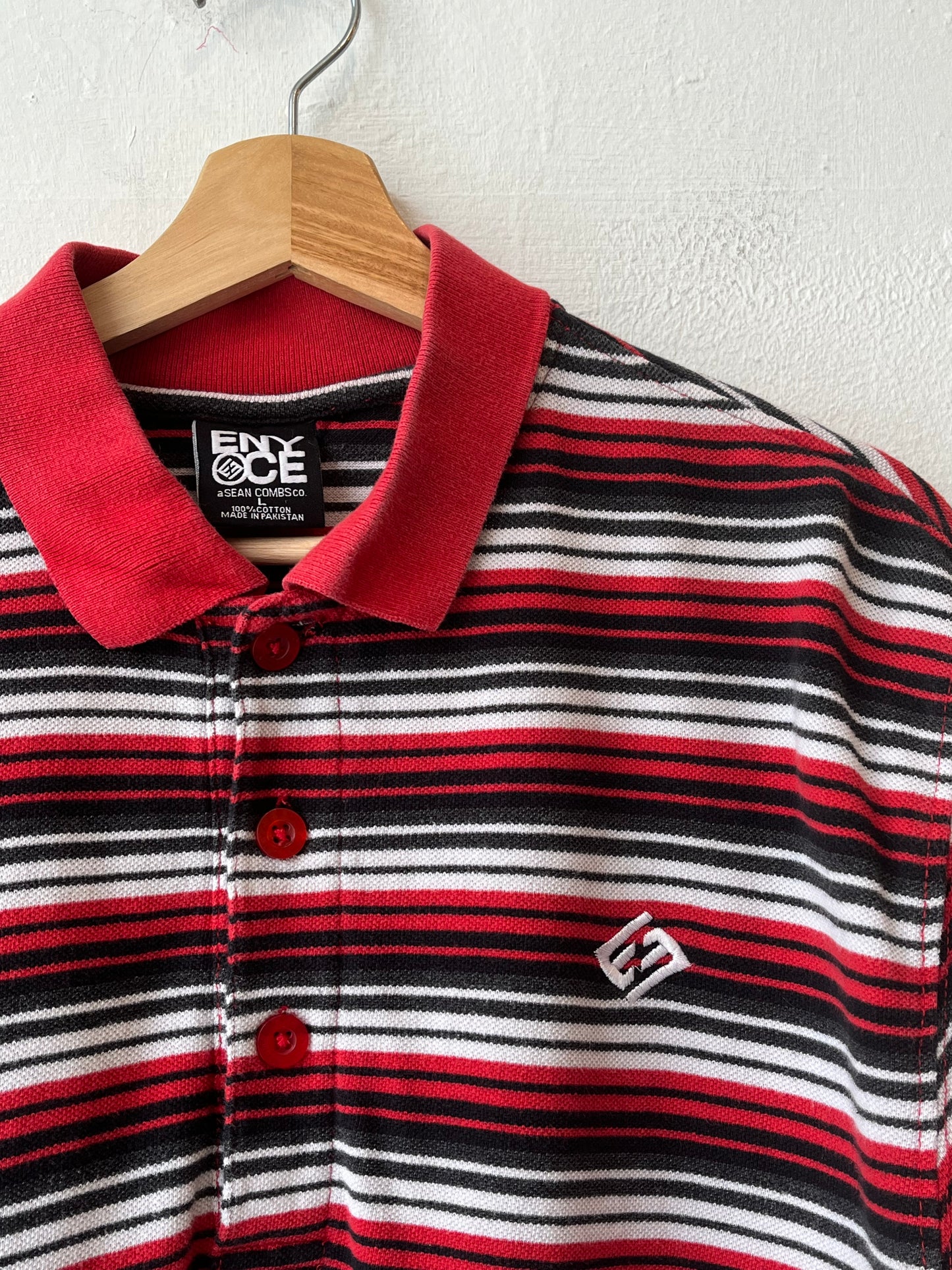 Y2K ENYCE Striped Polo Shirt
