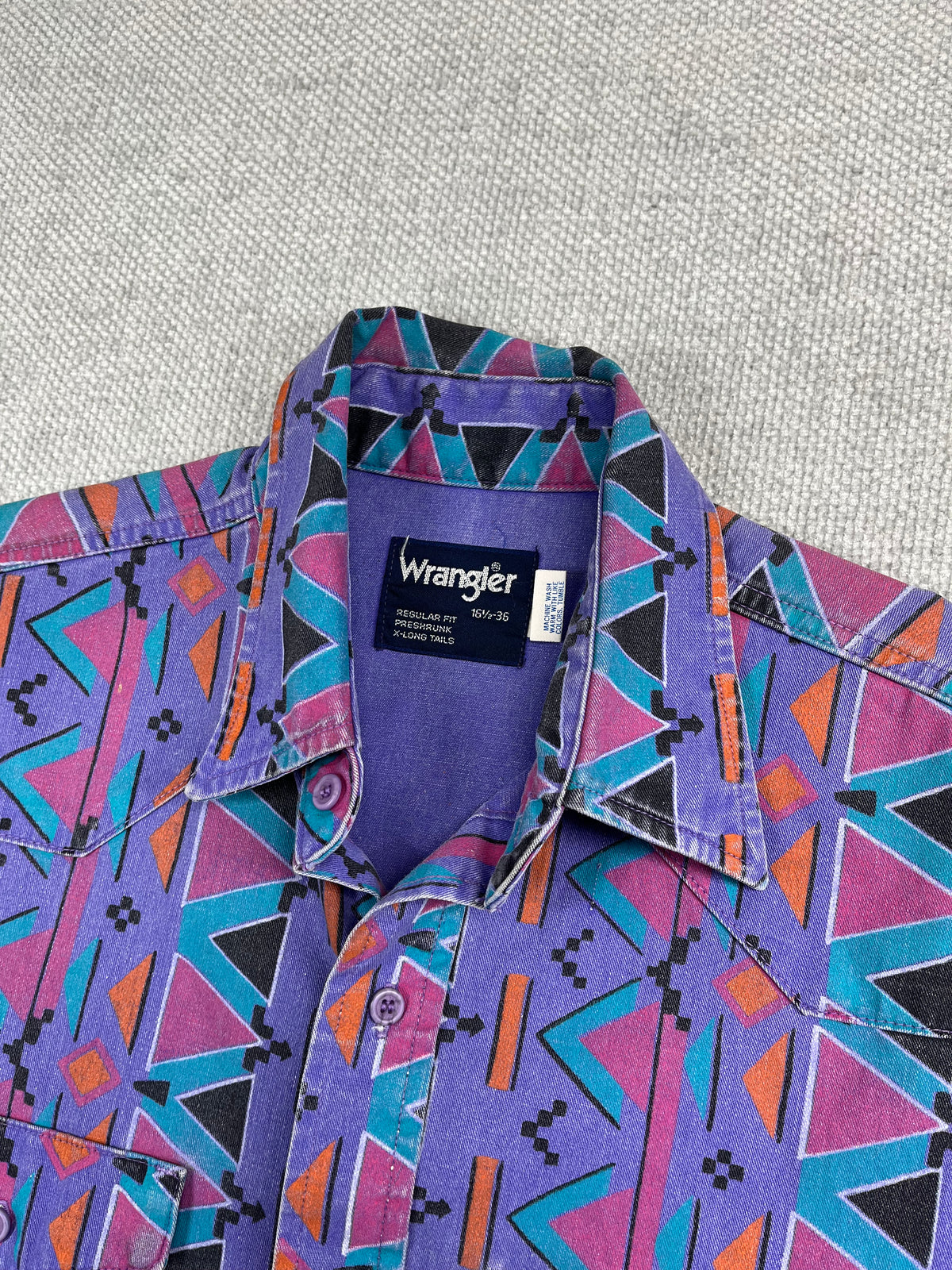 90's Wrangler BrushPopper Geometric Shirt
