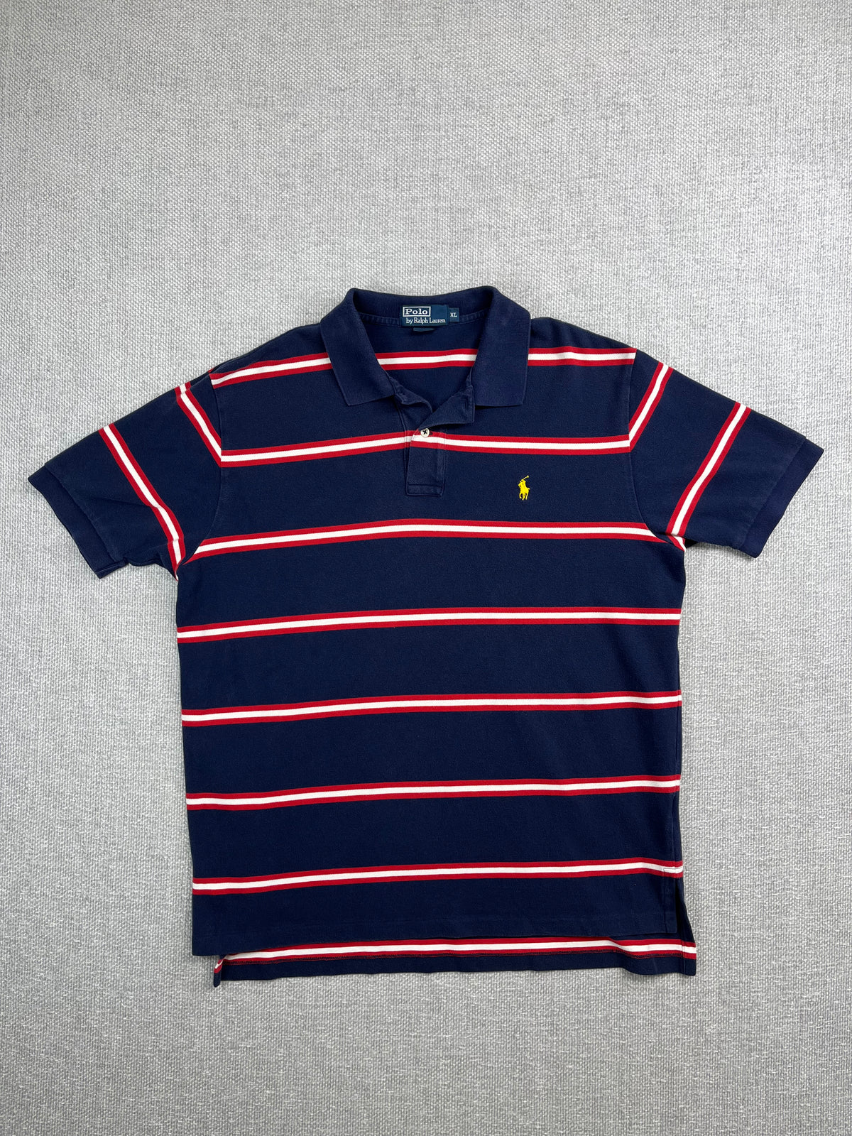 Y2K Striped Polo Shirt