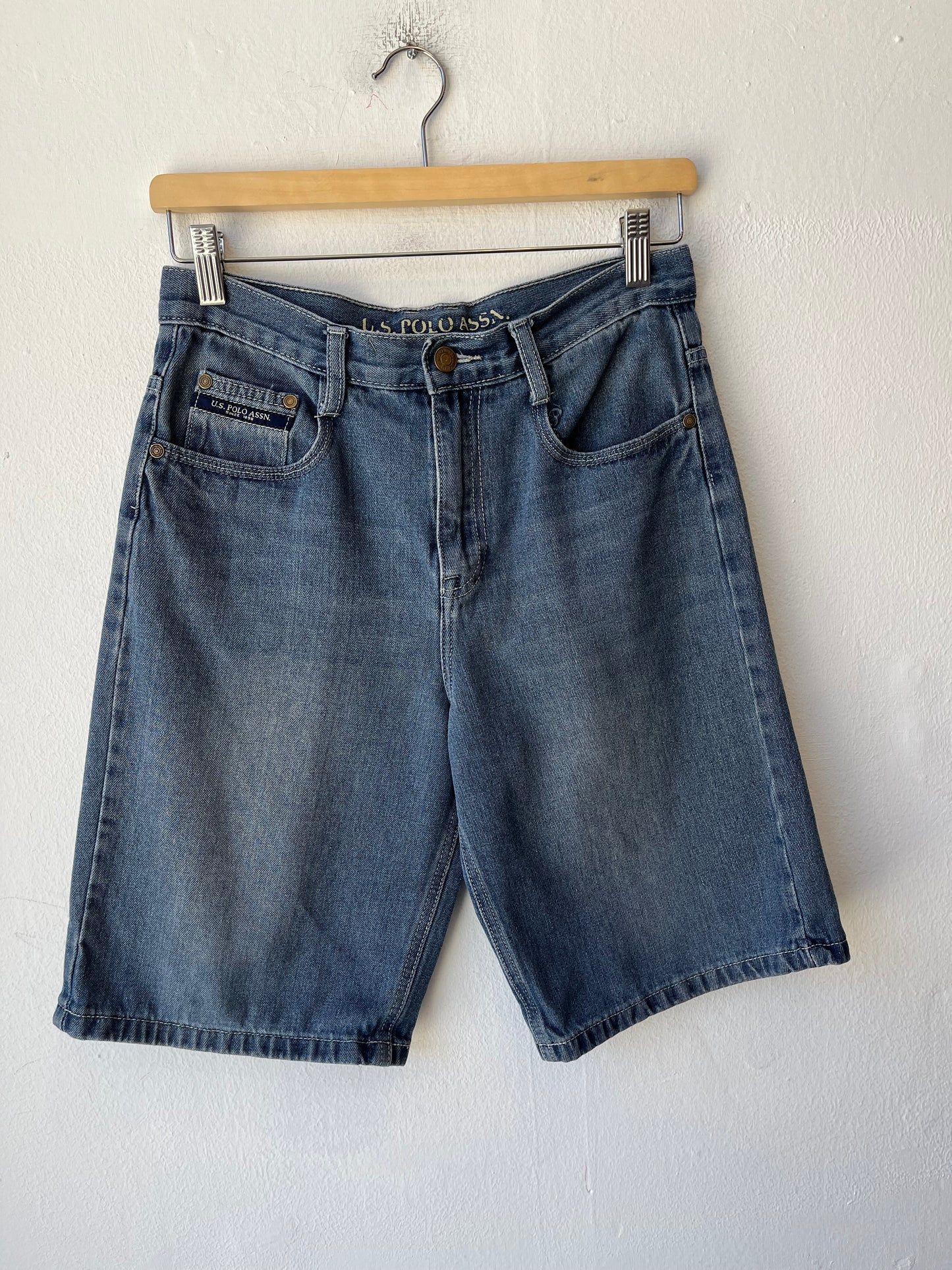 Y2K Polo ASSN. Denim Shorts 28"