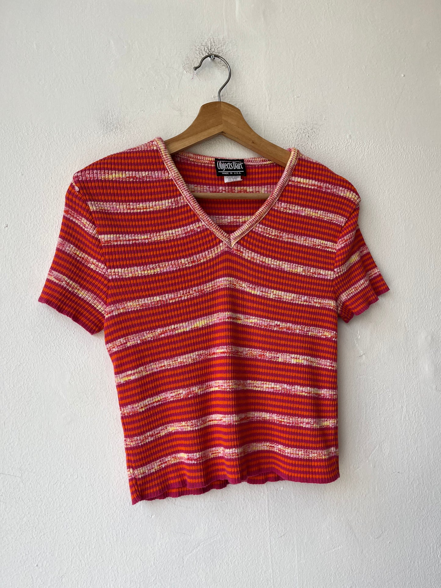 90's Striped Knit Top