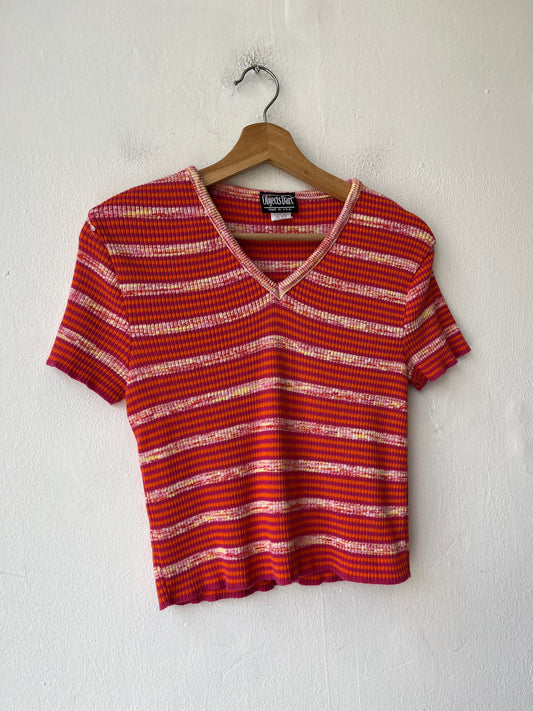 90's Striped Knit Top