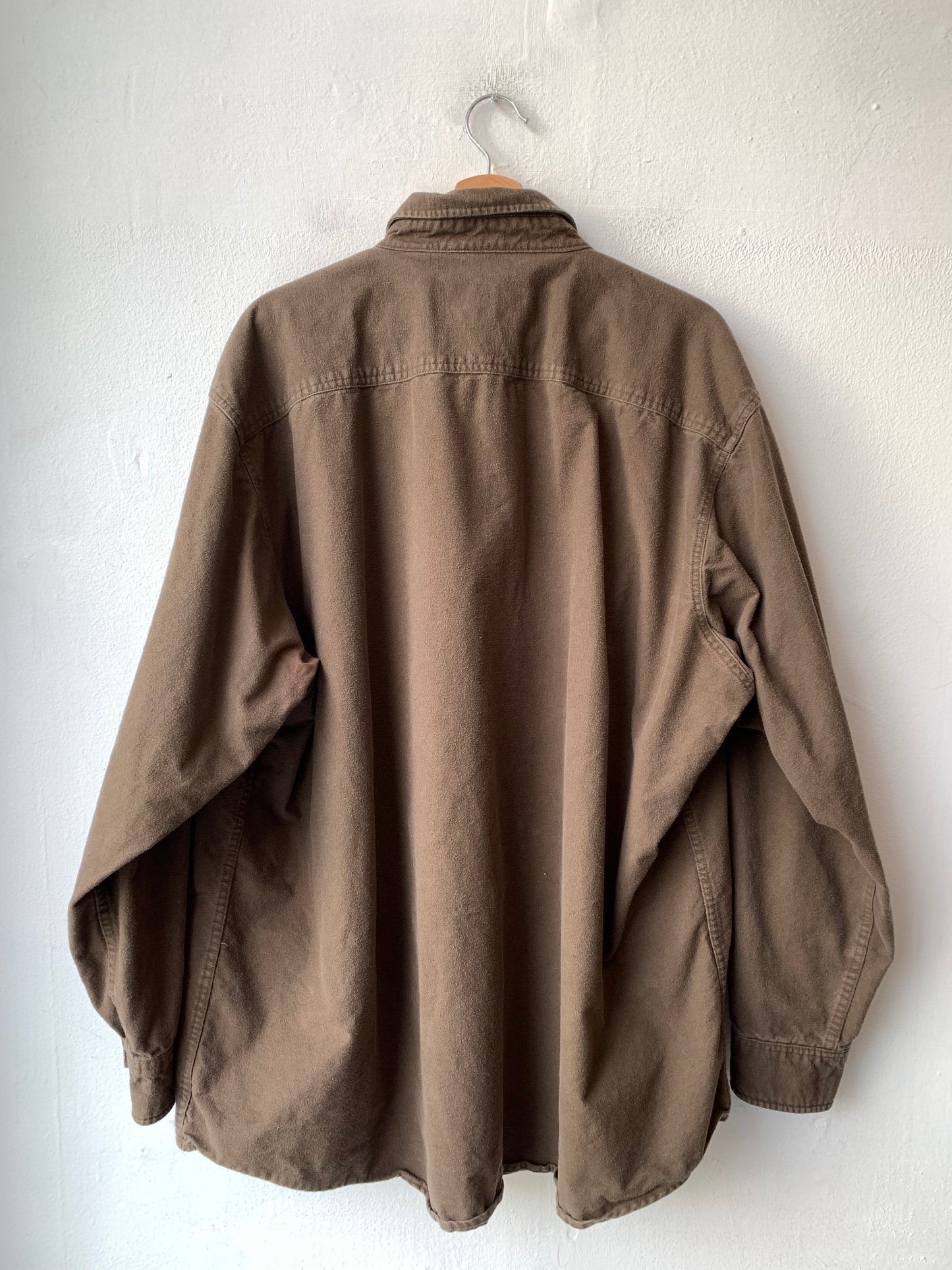 Y2K Brown Cotton Shirt