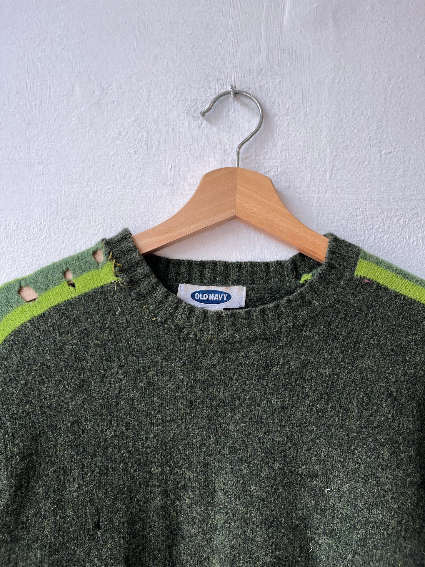 90's Striped Lambswool Sweater