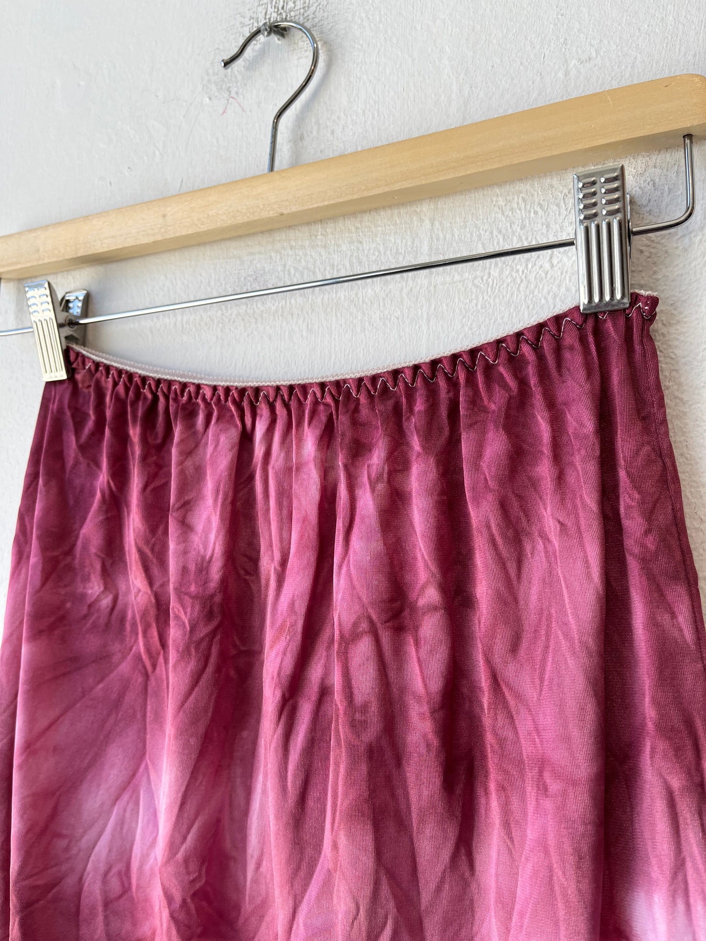 90's Pink Slip Skirt