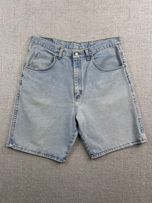 90's Wrangler Light Wash Denim Shorts 34"